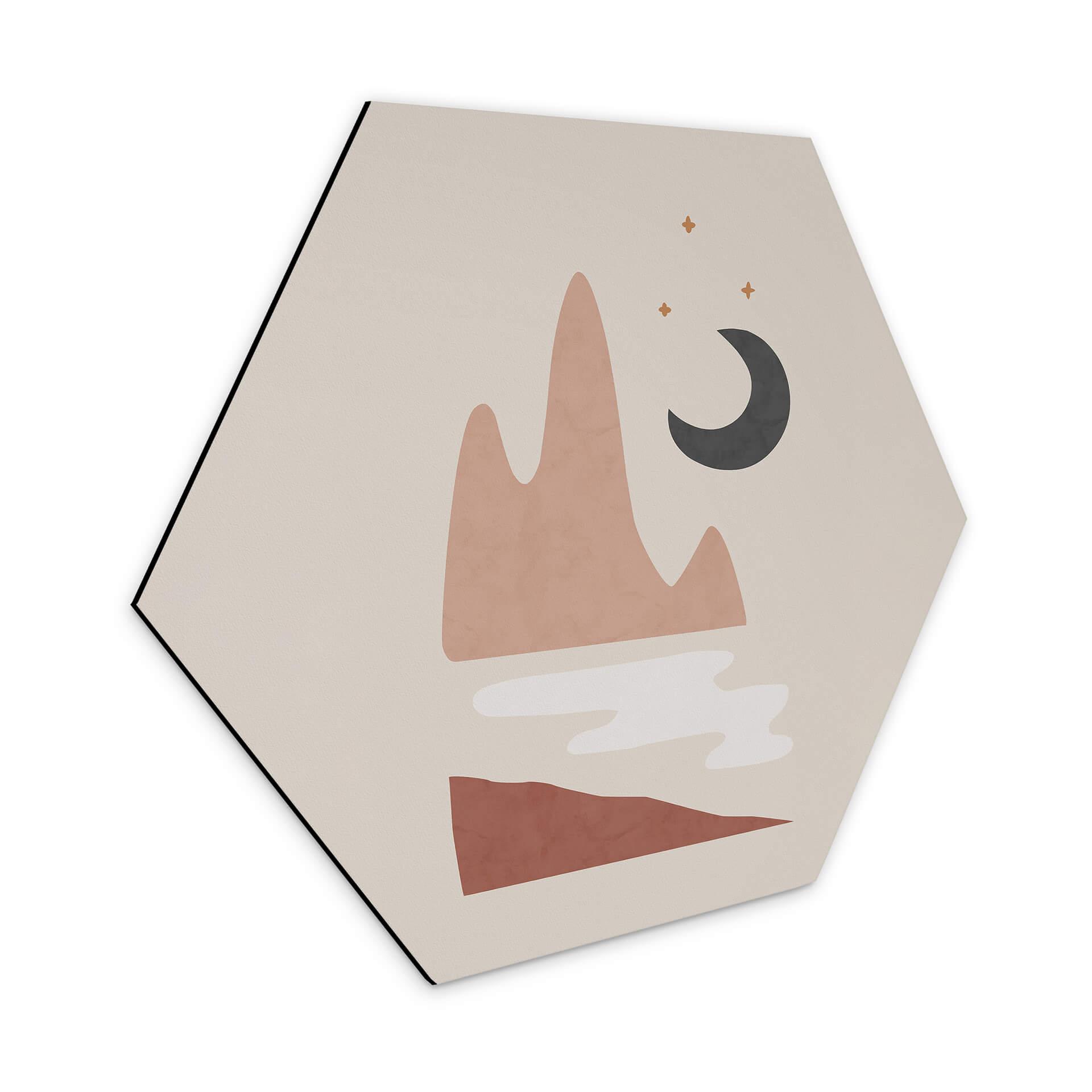 Hexagone - alu-Dibond Orara Studio - Paysage nocturne