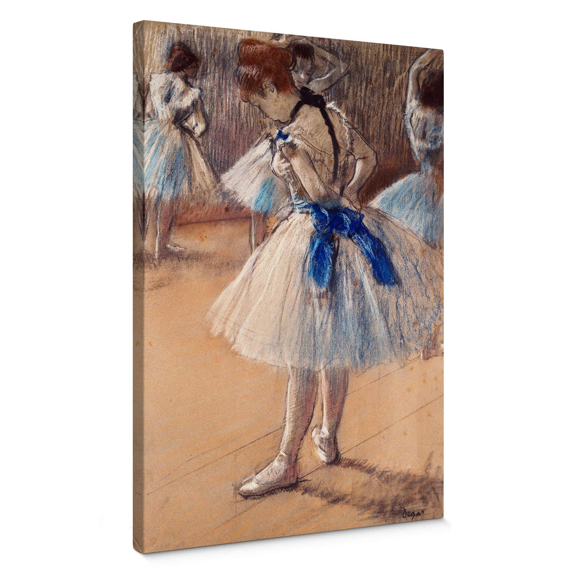 Lienzo Degas - Bailarina atándose el lazo
