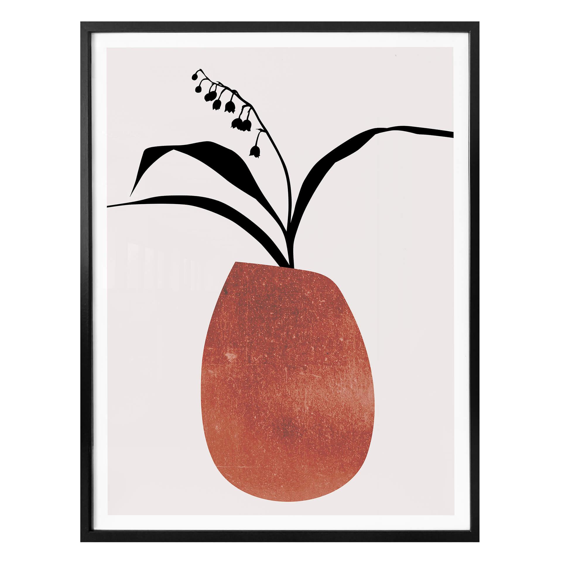 Póster Kubistika - Flores de invierno