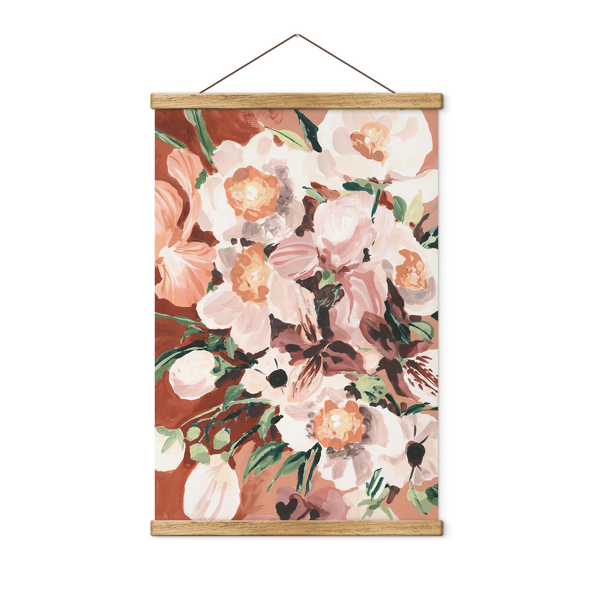 Póster de tela flores de orquídea - Zwara