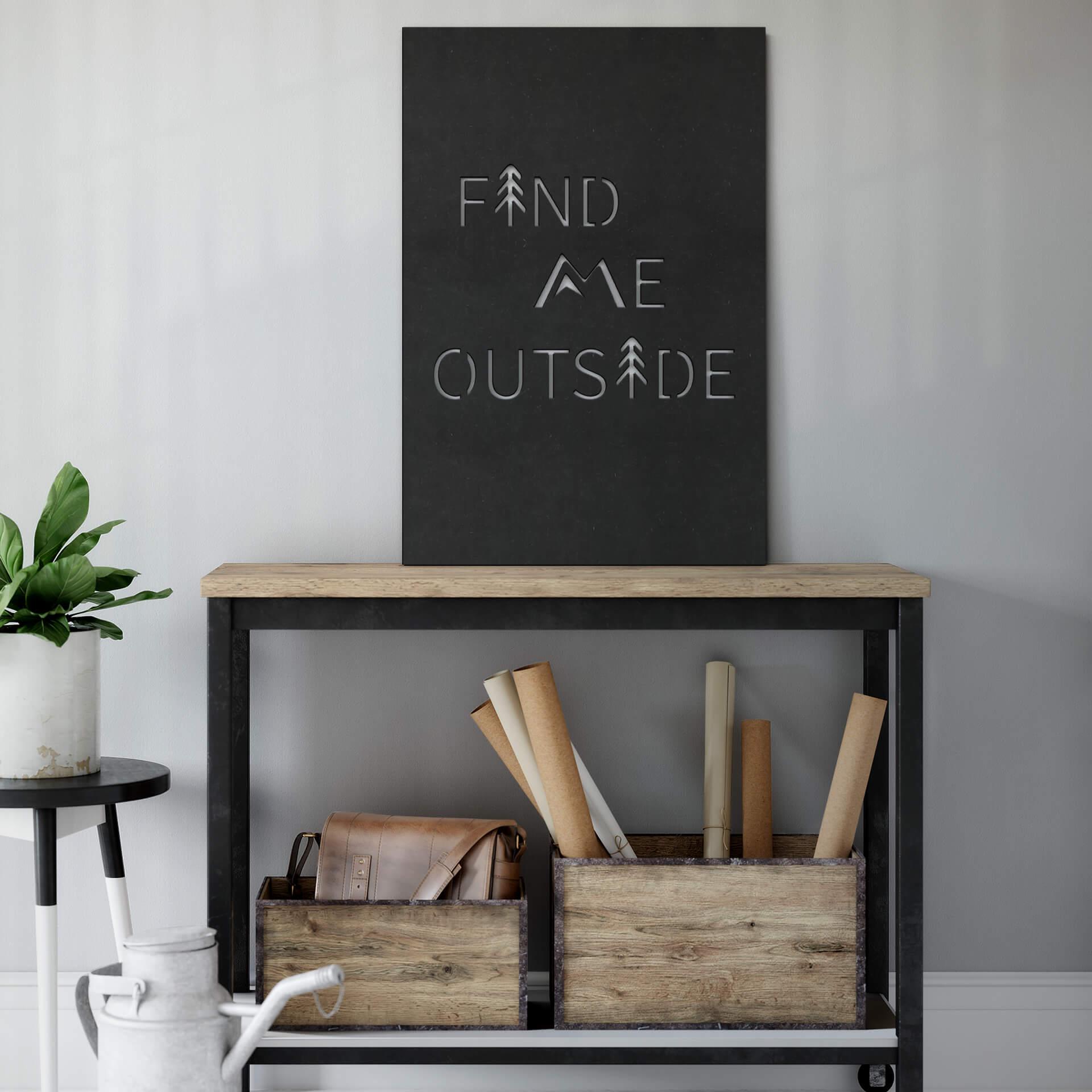 MDF - Decoración en madera Encuéntrame fuera