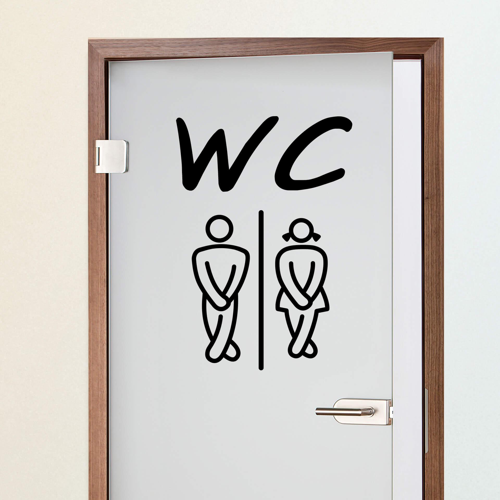 WC 1 Wallsticker
