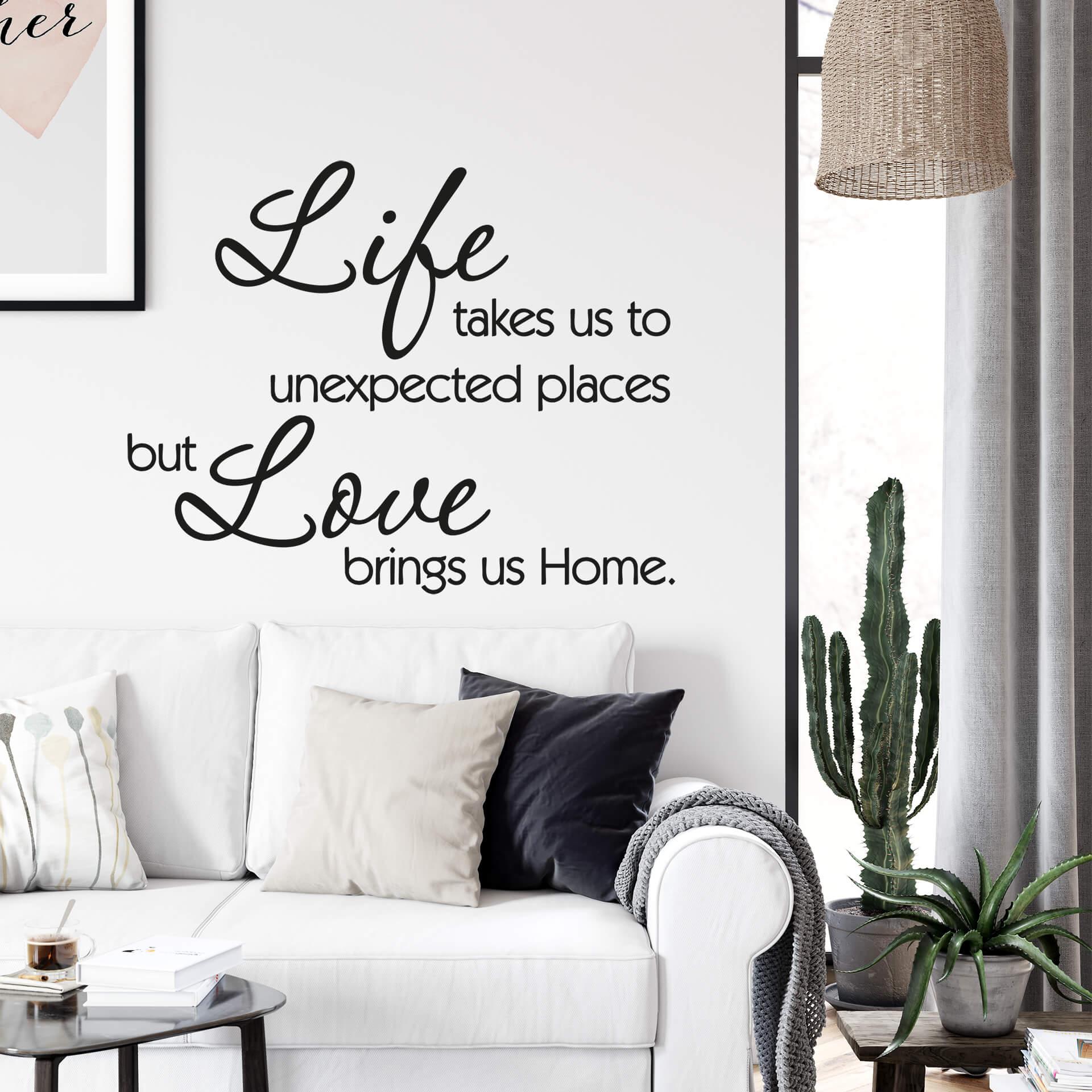 Wallsticker -  Life takes us...
