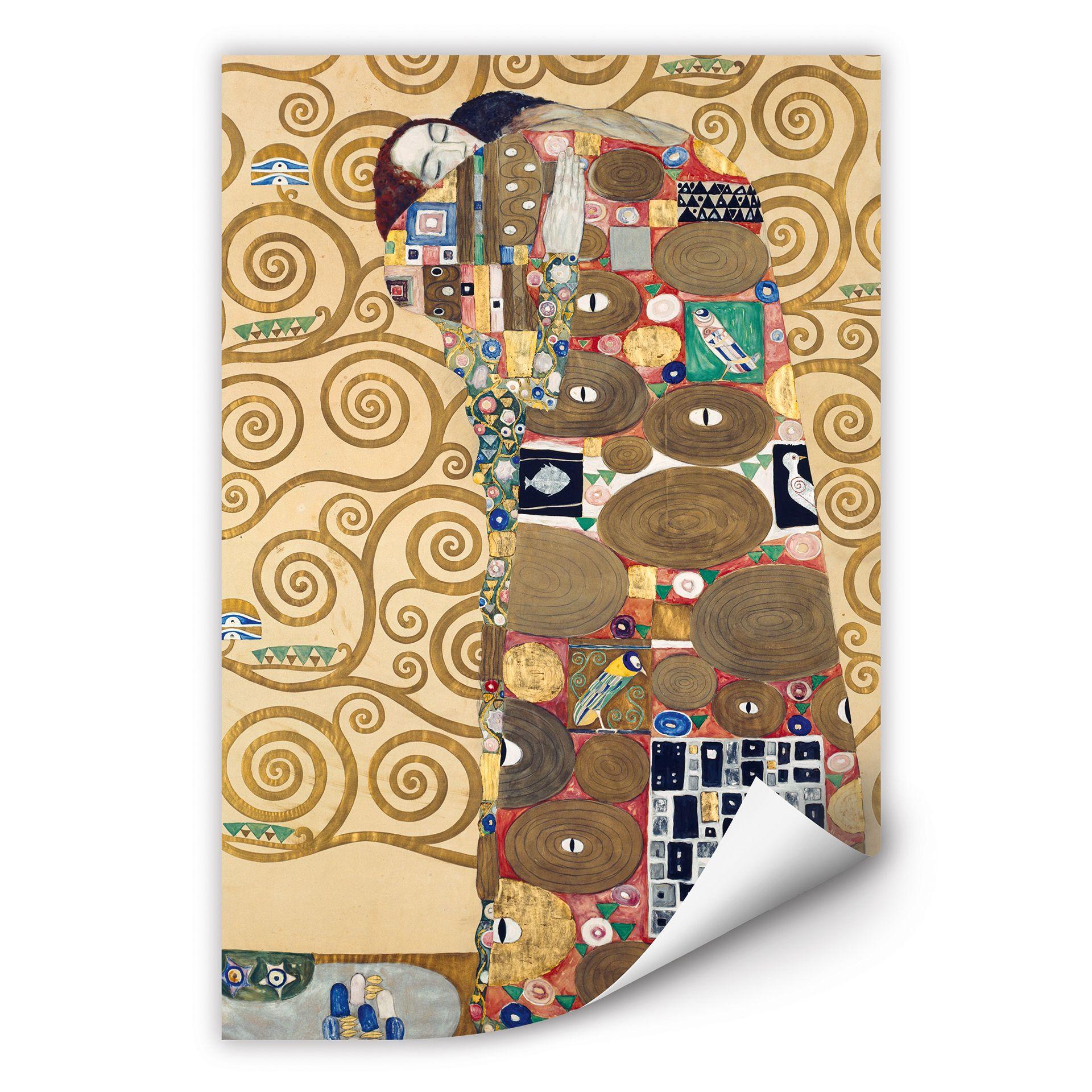 Zelfklevende Poster - Klimt - The fullfilment