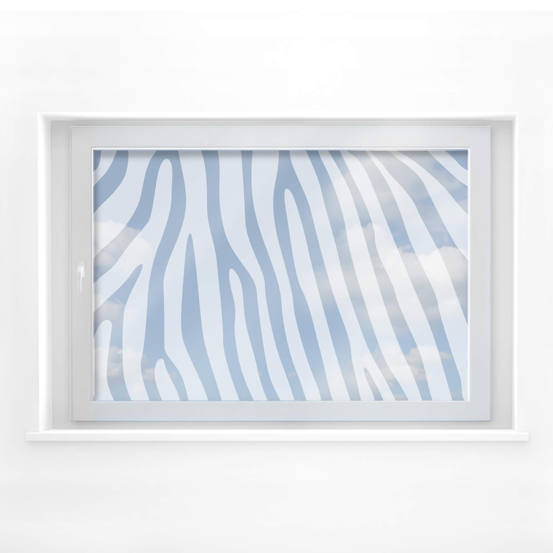 Decoración de ventana con Muestra de cebra 1