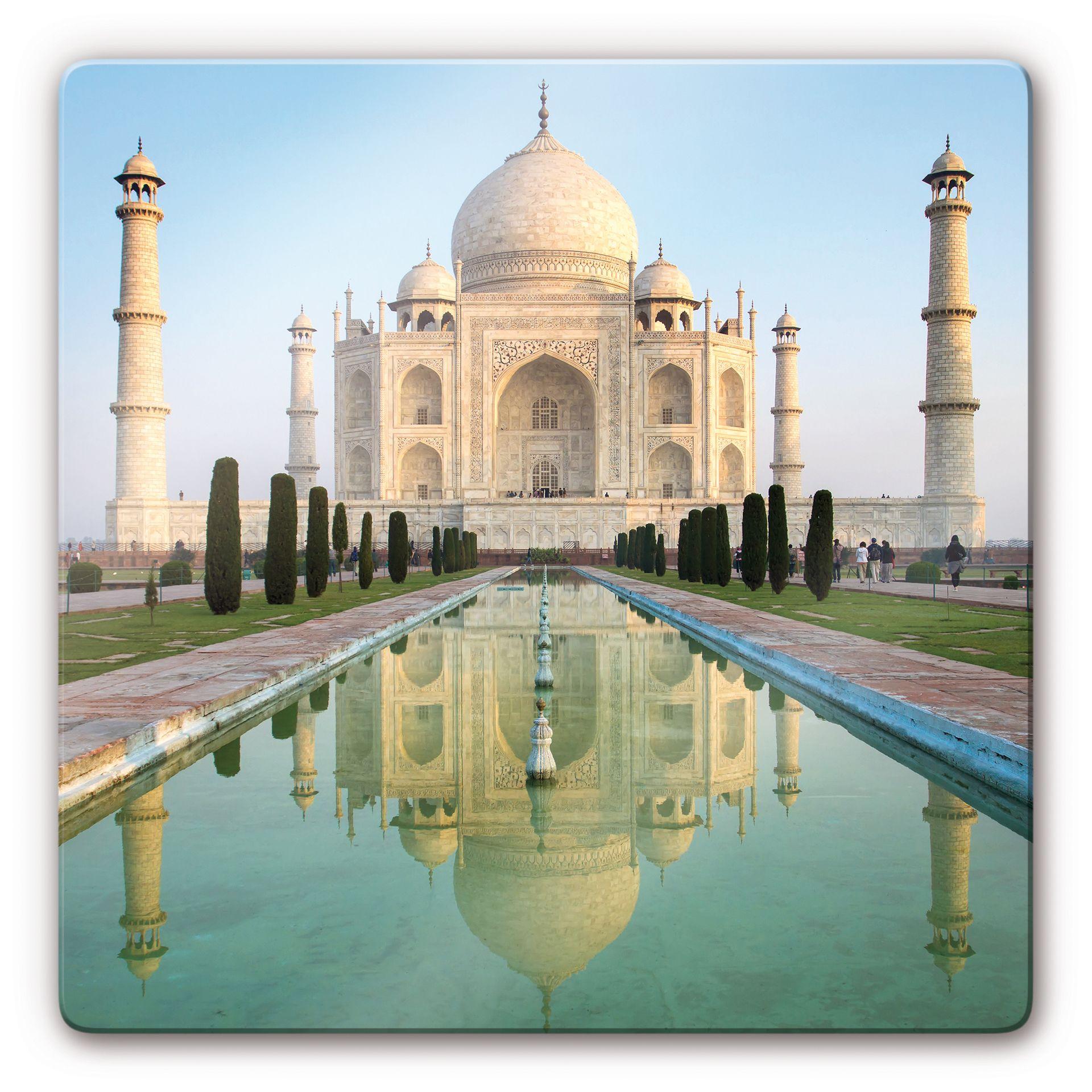 Glasbillede - Taj Mahal - Kvadratisk