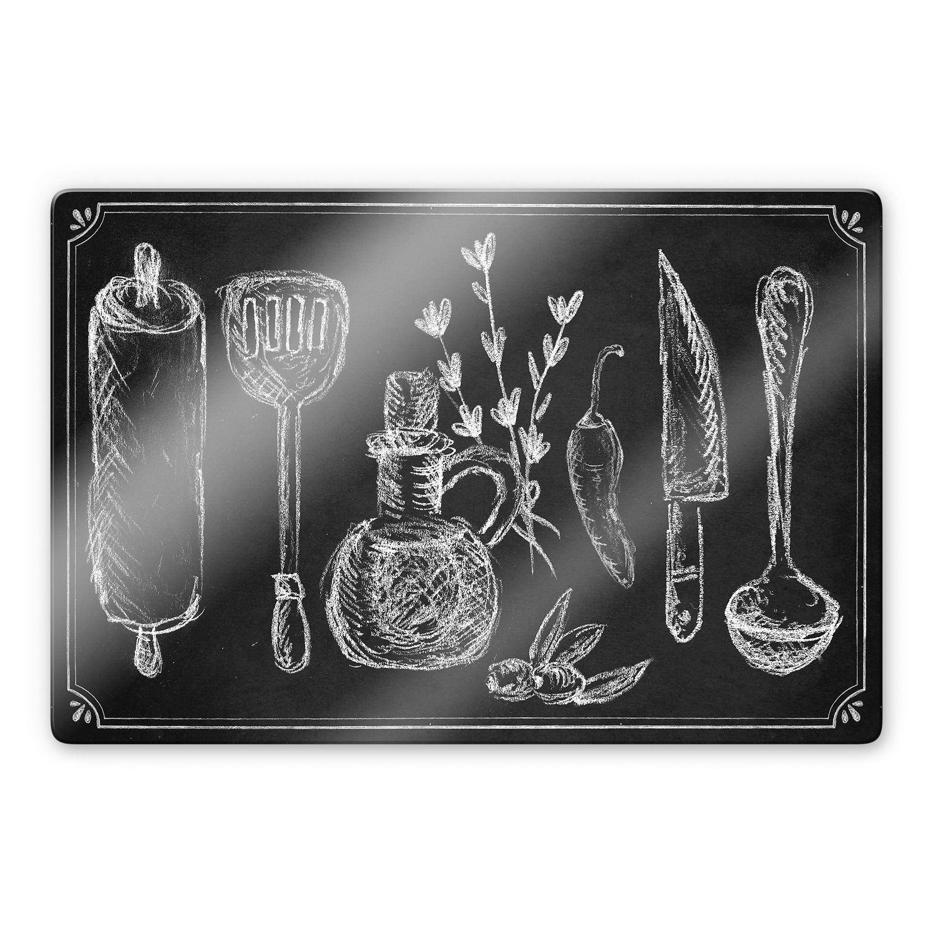 Glasschilderijen Rustic Kitchen