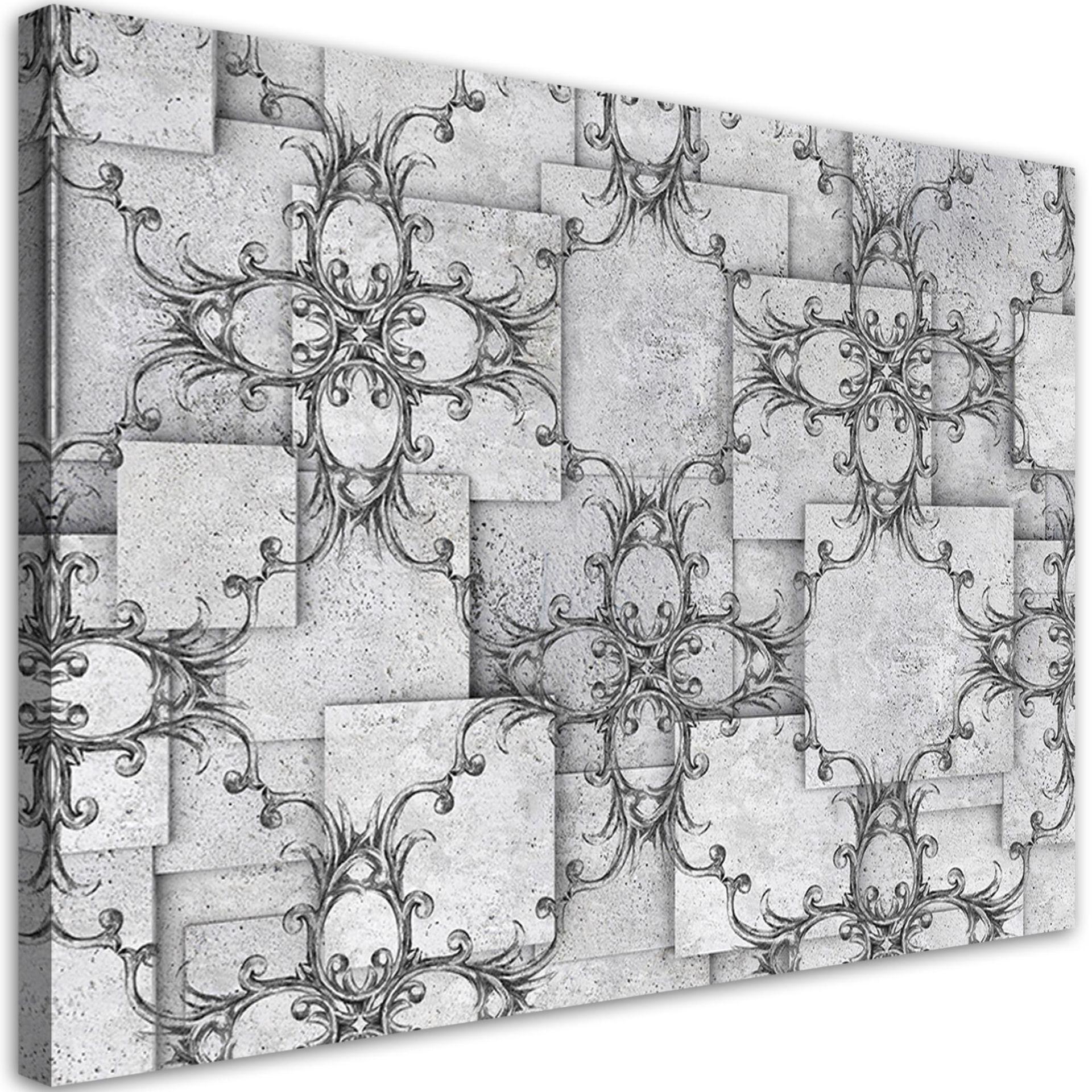 Canvasbillede, orientalsk mønster 3D