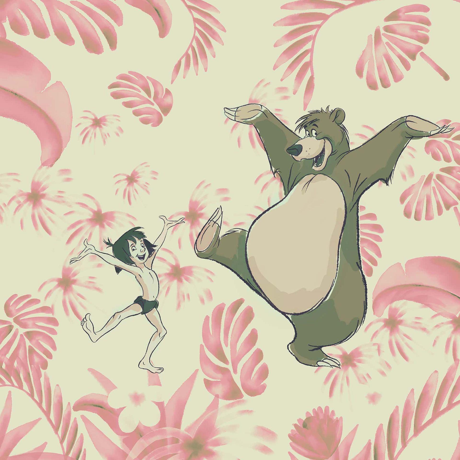 Non-woven tapet - Dance the Jungle - 250 x 280 cm