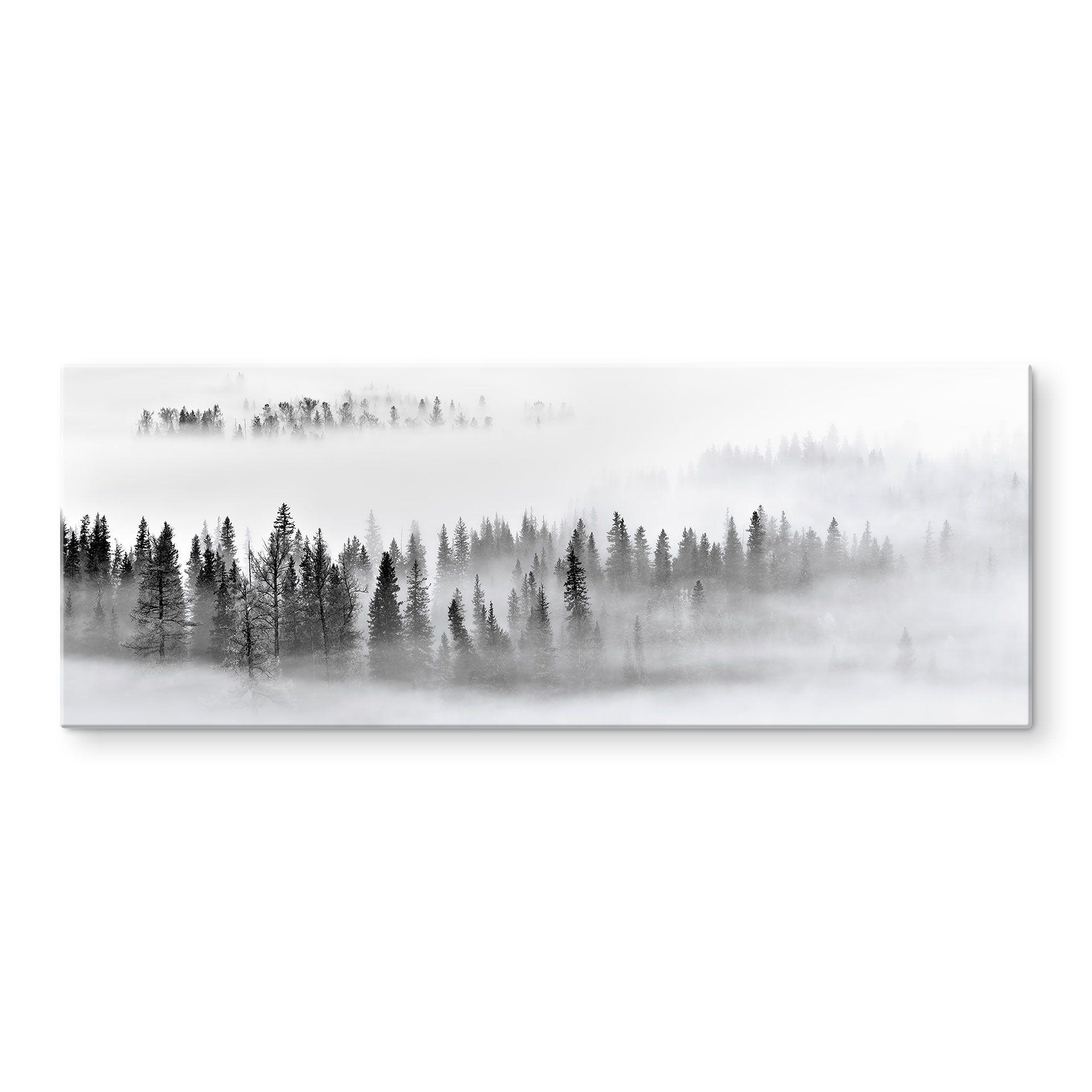 Tableau sur verre Xu - Foggy Forest