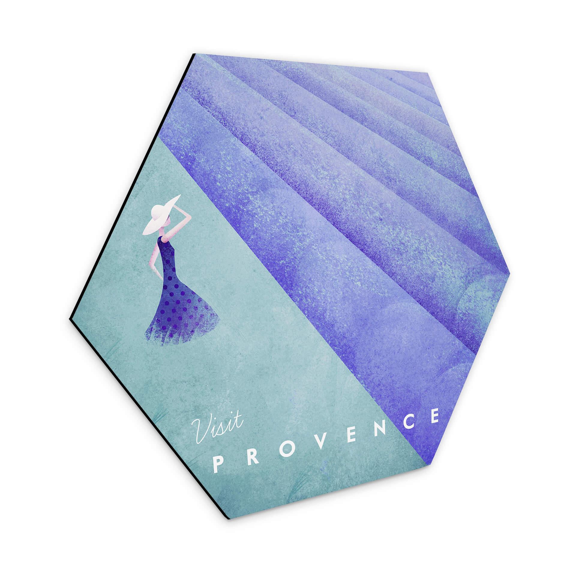Hexagon Dibond Rivers - Provence