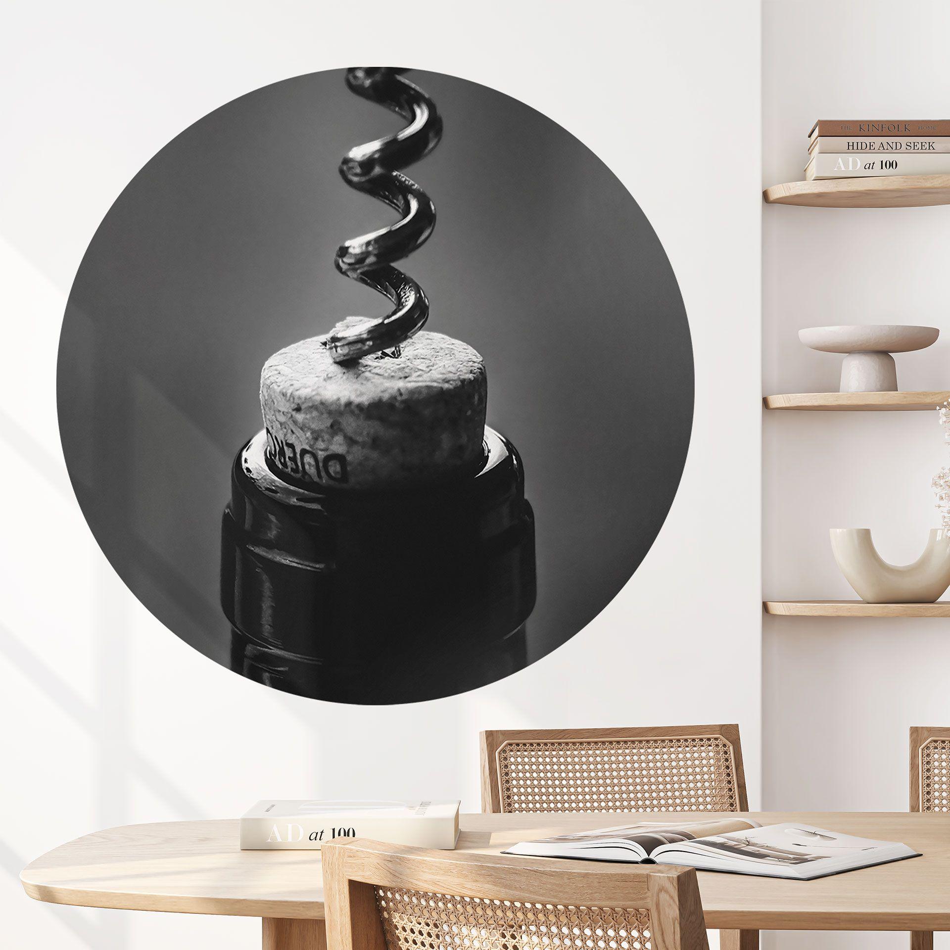 Vinilo decorativo con sacacorchos - Pictufy Studio - Redondo
