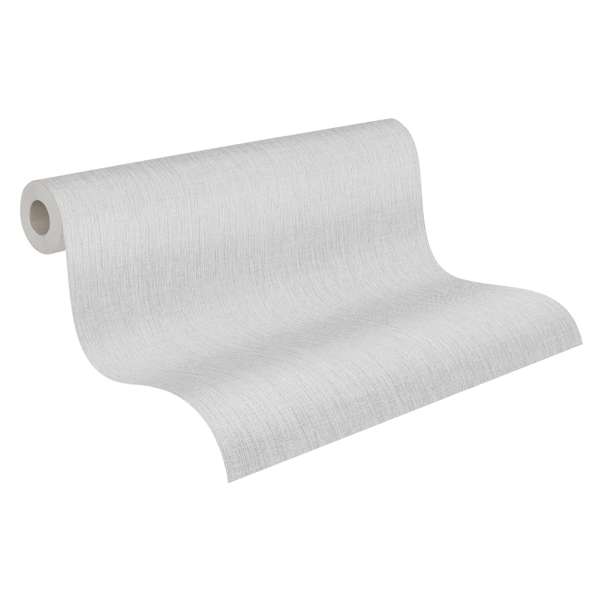 Daniel Hechter Papier peint uni Gris, Blanc