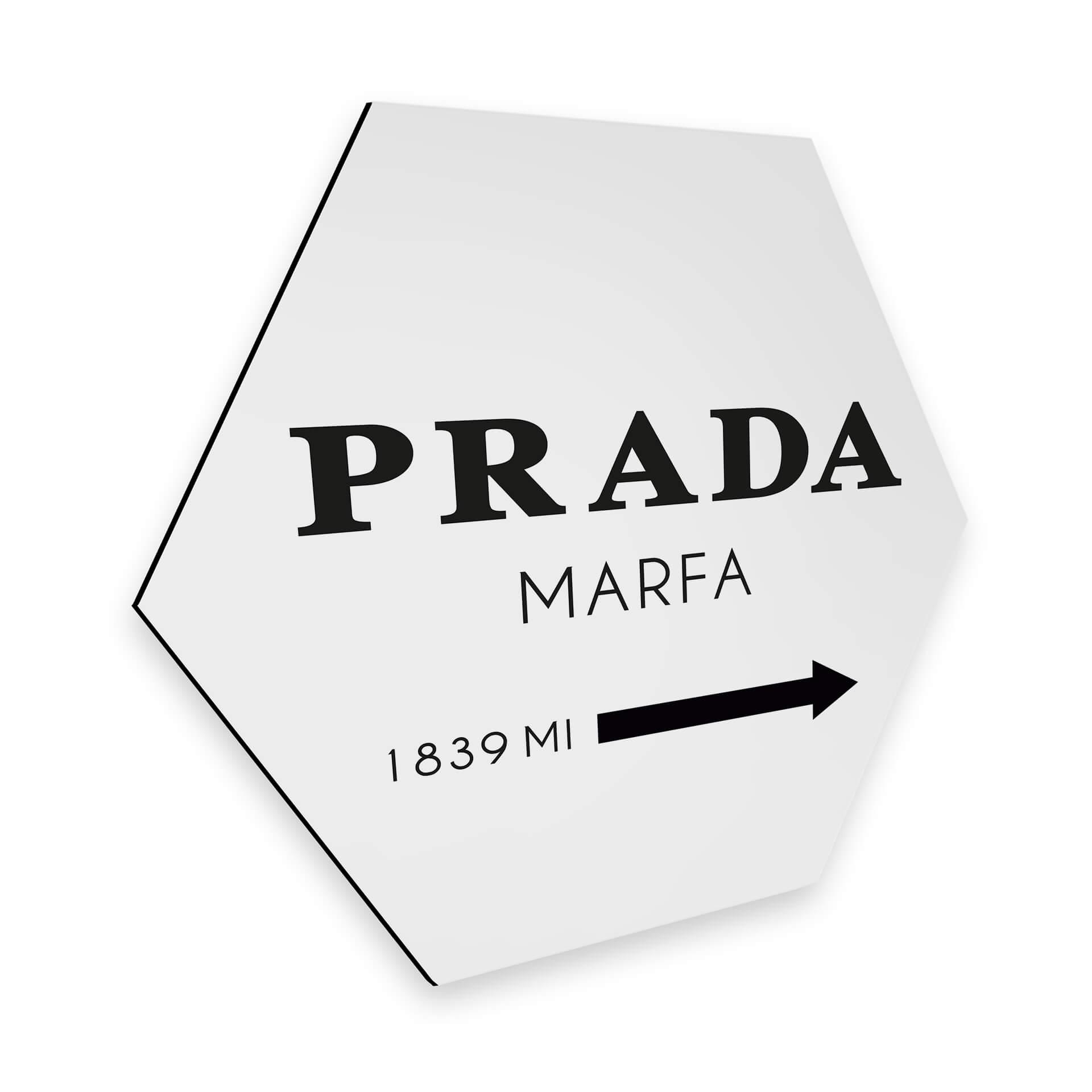 Hexagon - Alu-Dibond - Kvilis - Prada Marfa