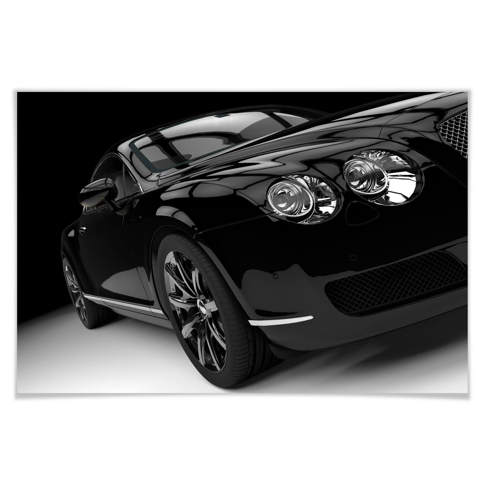 Poster - Metallic Car Black 02