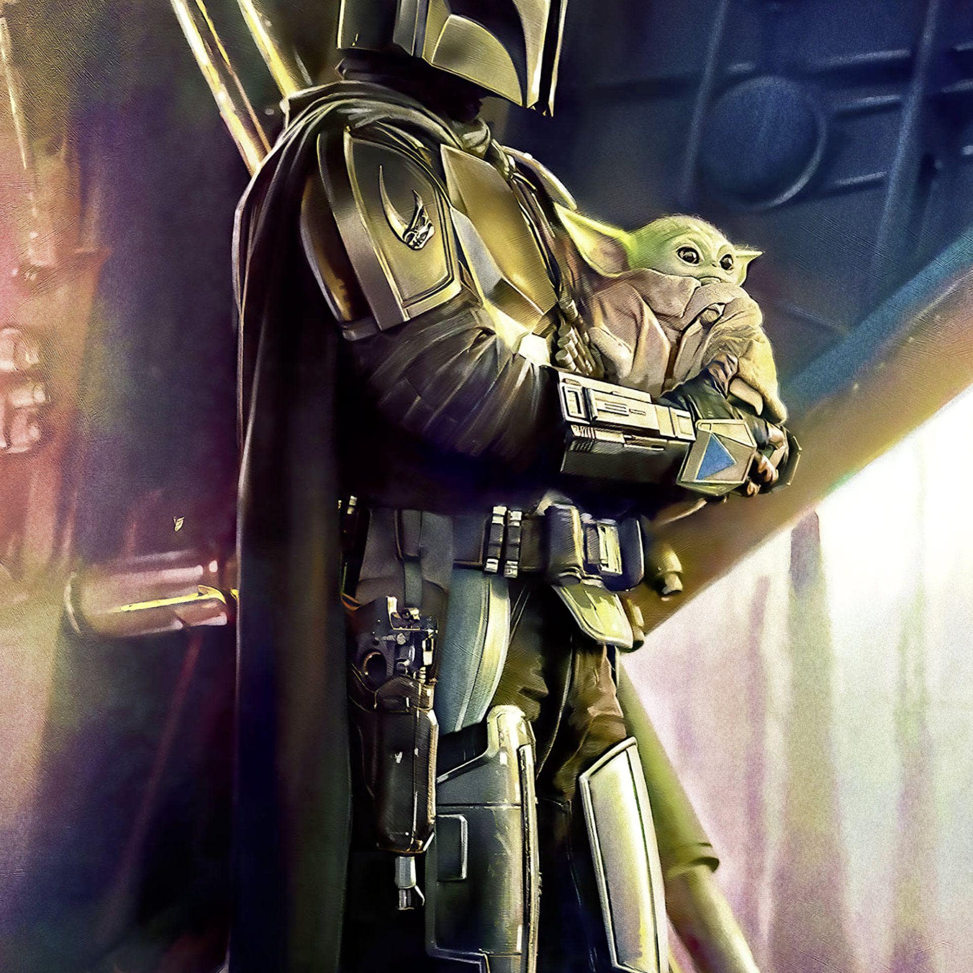 Vlies Fototapete - Mandalorian Savior - 200 x 280 cm