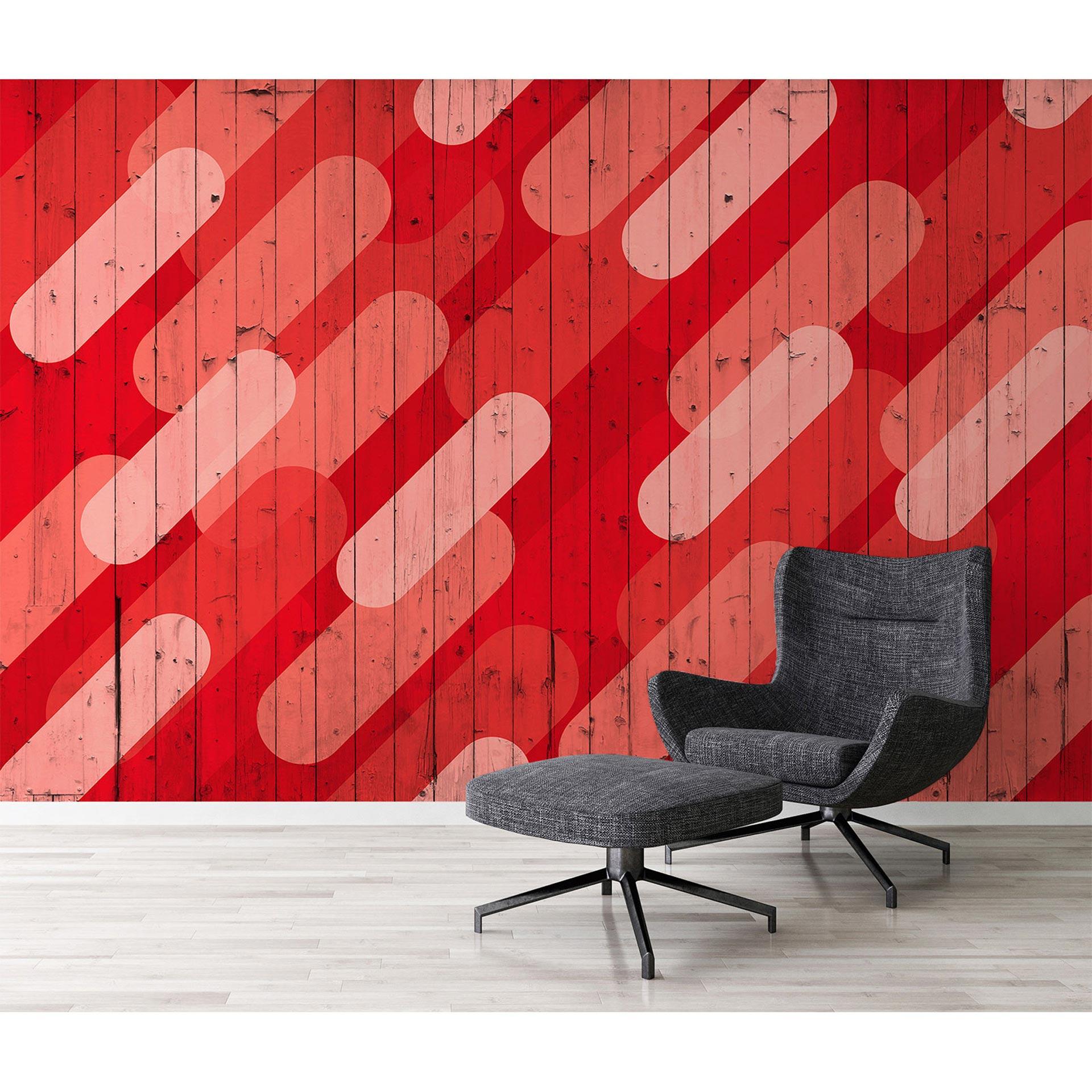 Architects Paper Papier peint photo Atelier 47 Pill Pattern graphique rouge