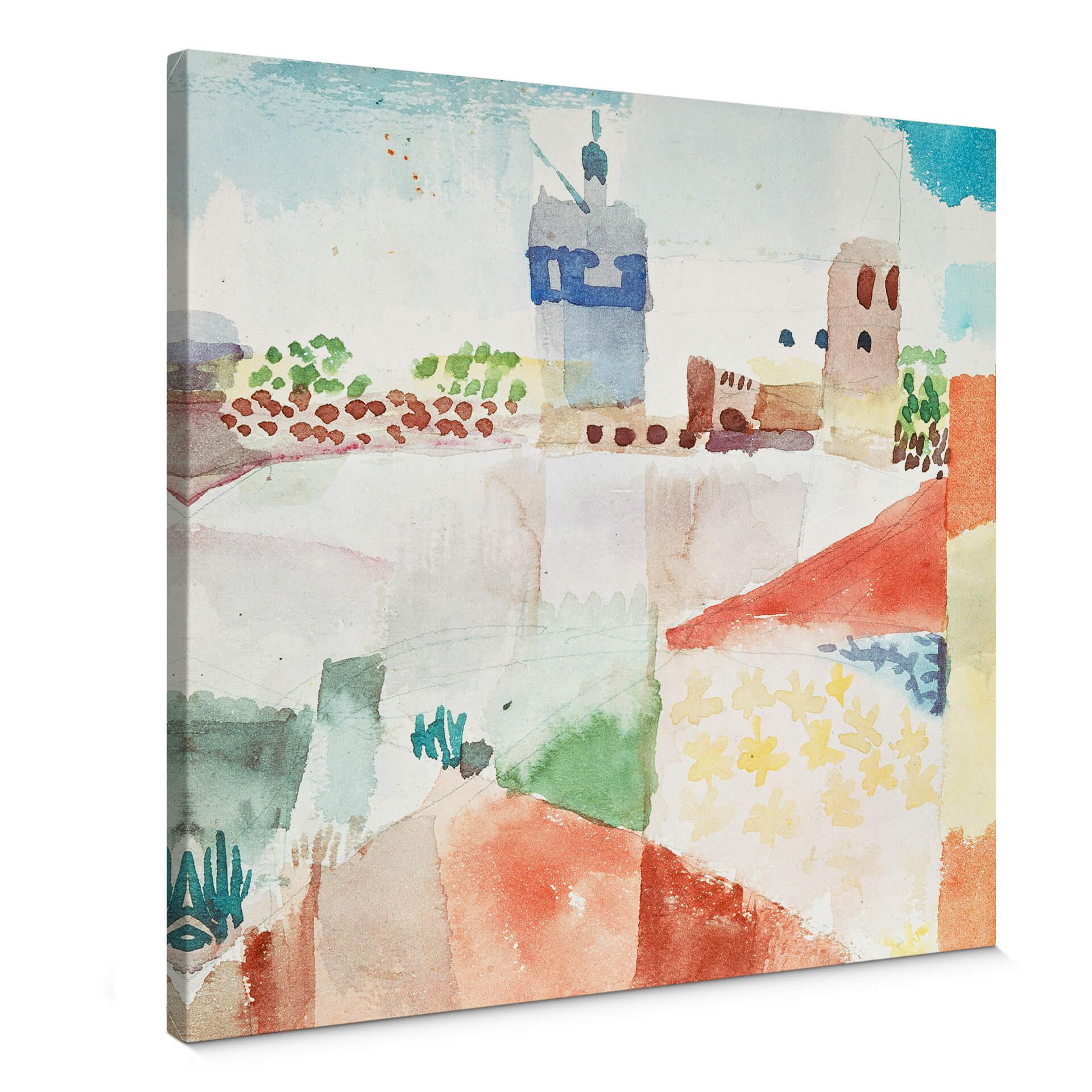 Lienzo Klee - Hammamet con la mezquita