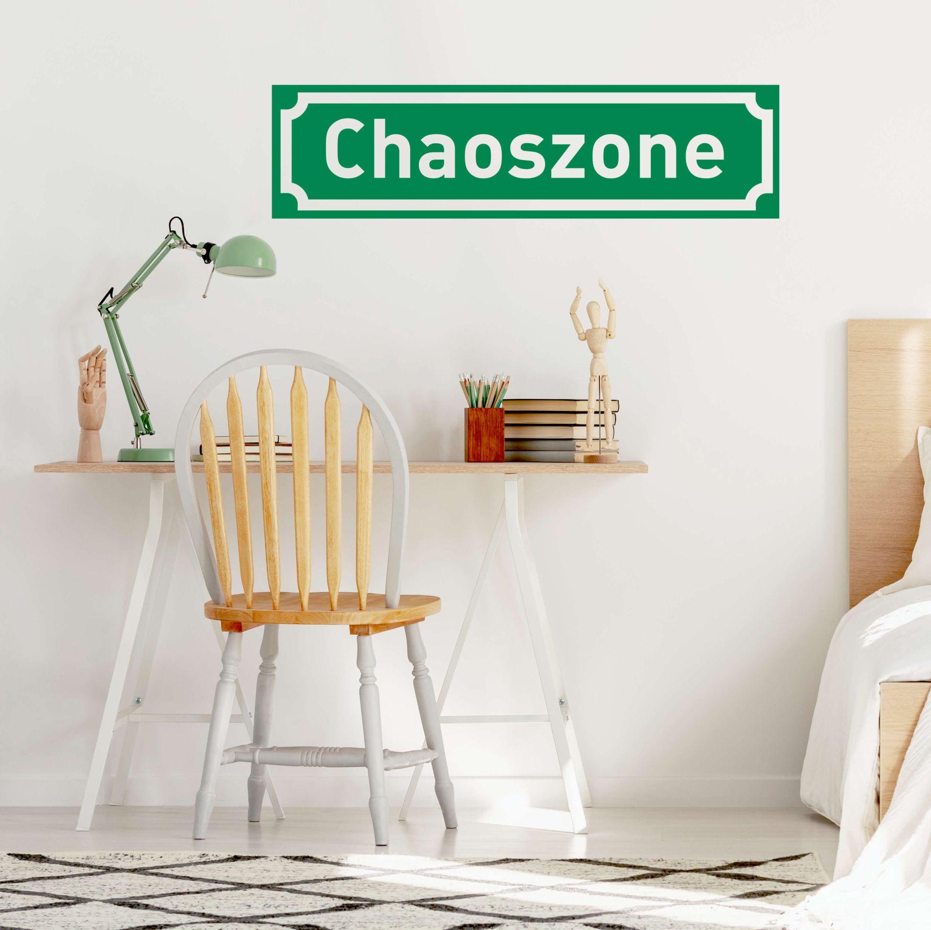 Muursticker Chaoszone