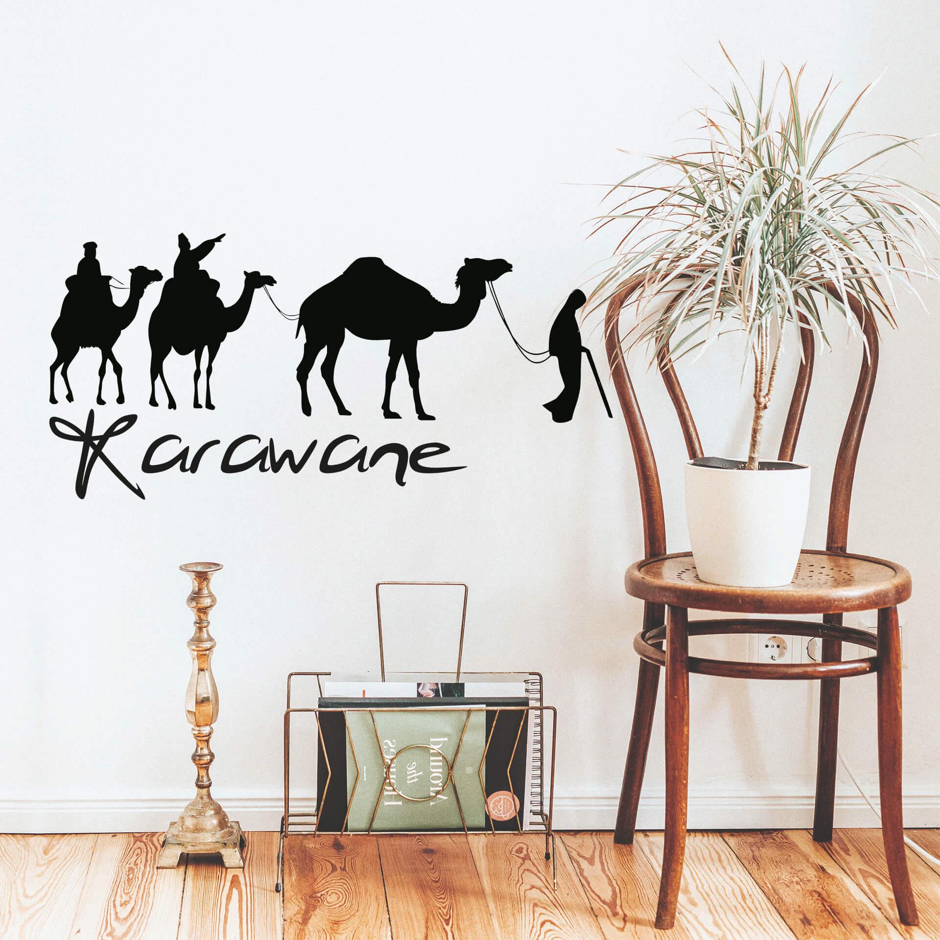 Sticker mural - Caravane