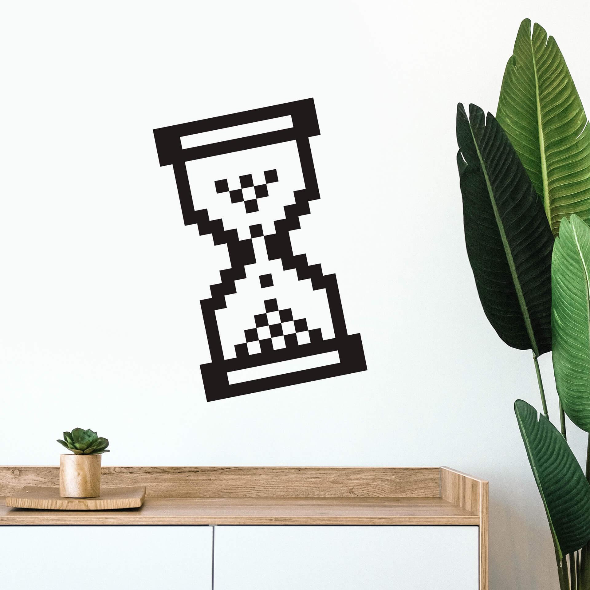 Timeglas wallsticker
