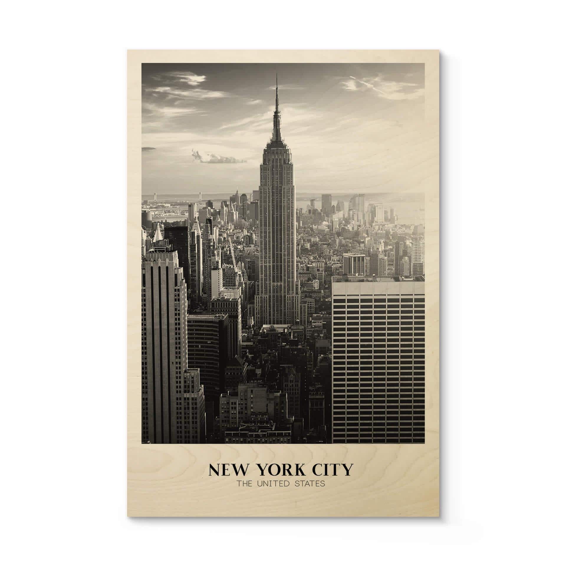 Cuadro de madera New York City