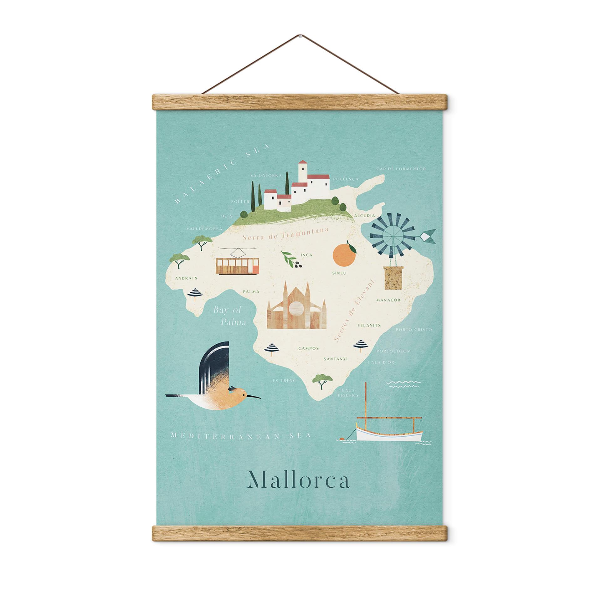Tekstil plakat Rivers - Mallorca