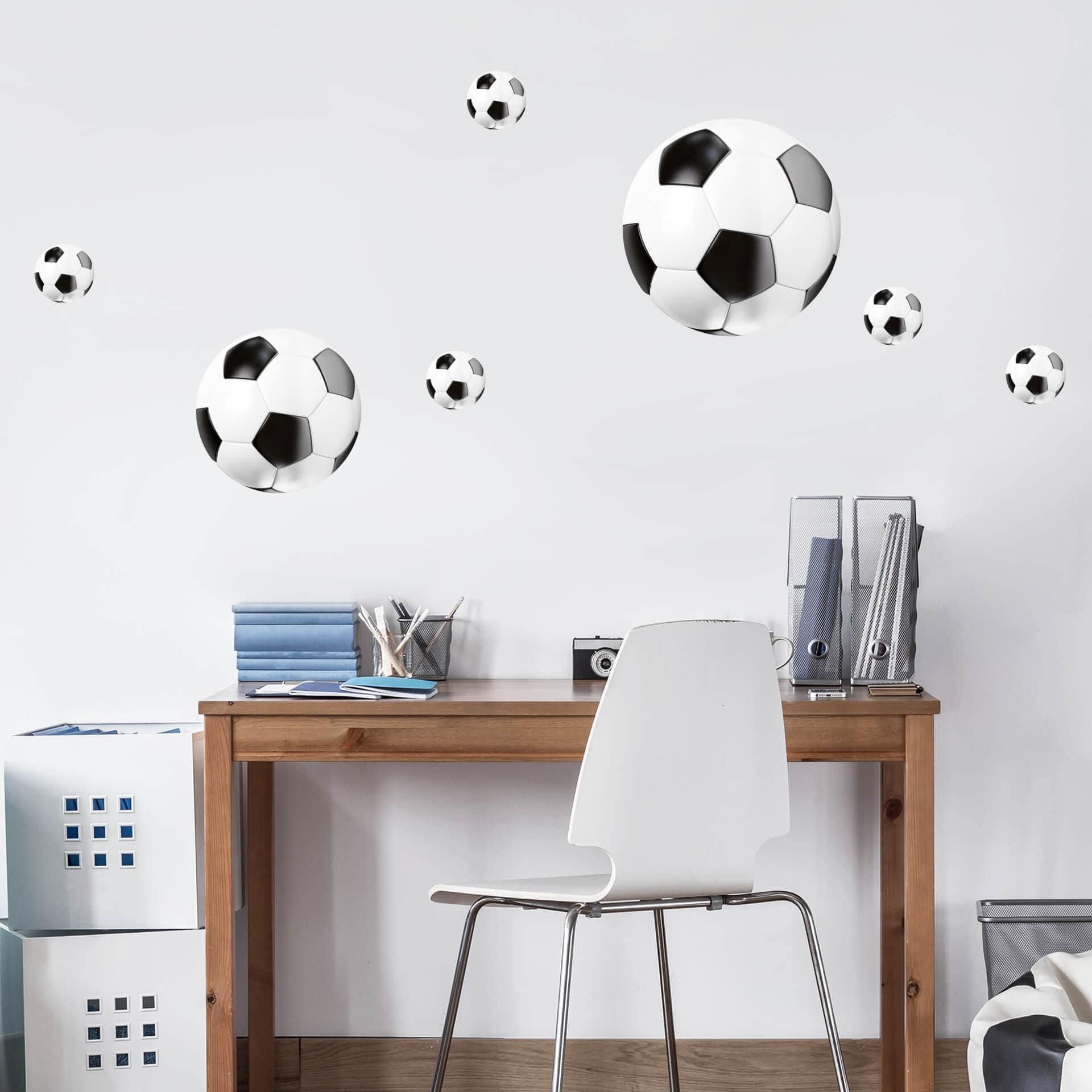 Sticker mural Set de ballons de foot