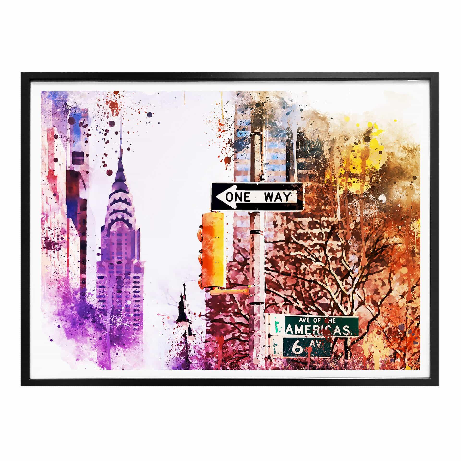 Póster Hugonnard - Acuarela: El Empire State Building