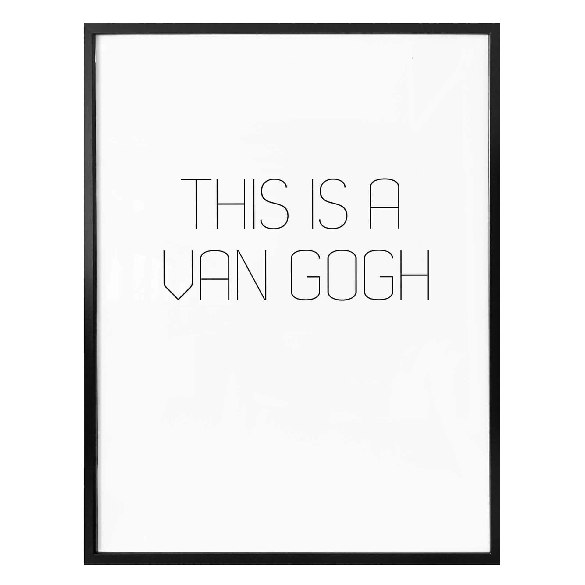 Póster Esto es un Van Gogh