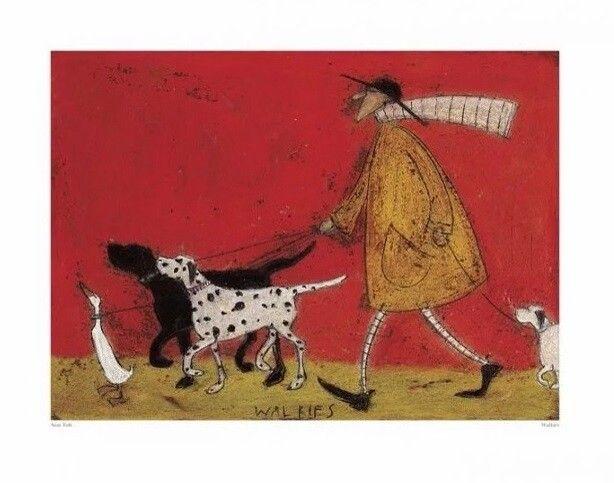 Plakat Sam Toft - Walkies kunsttryk, Sam Toft (50 x 40 cm)