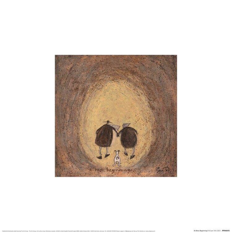 Plakat Sam Toft - A New Beginnig kunsttryk, Sam Toft (30 x 30 cm)