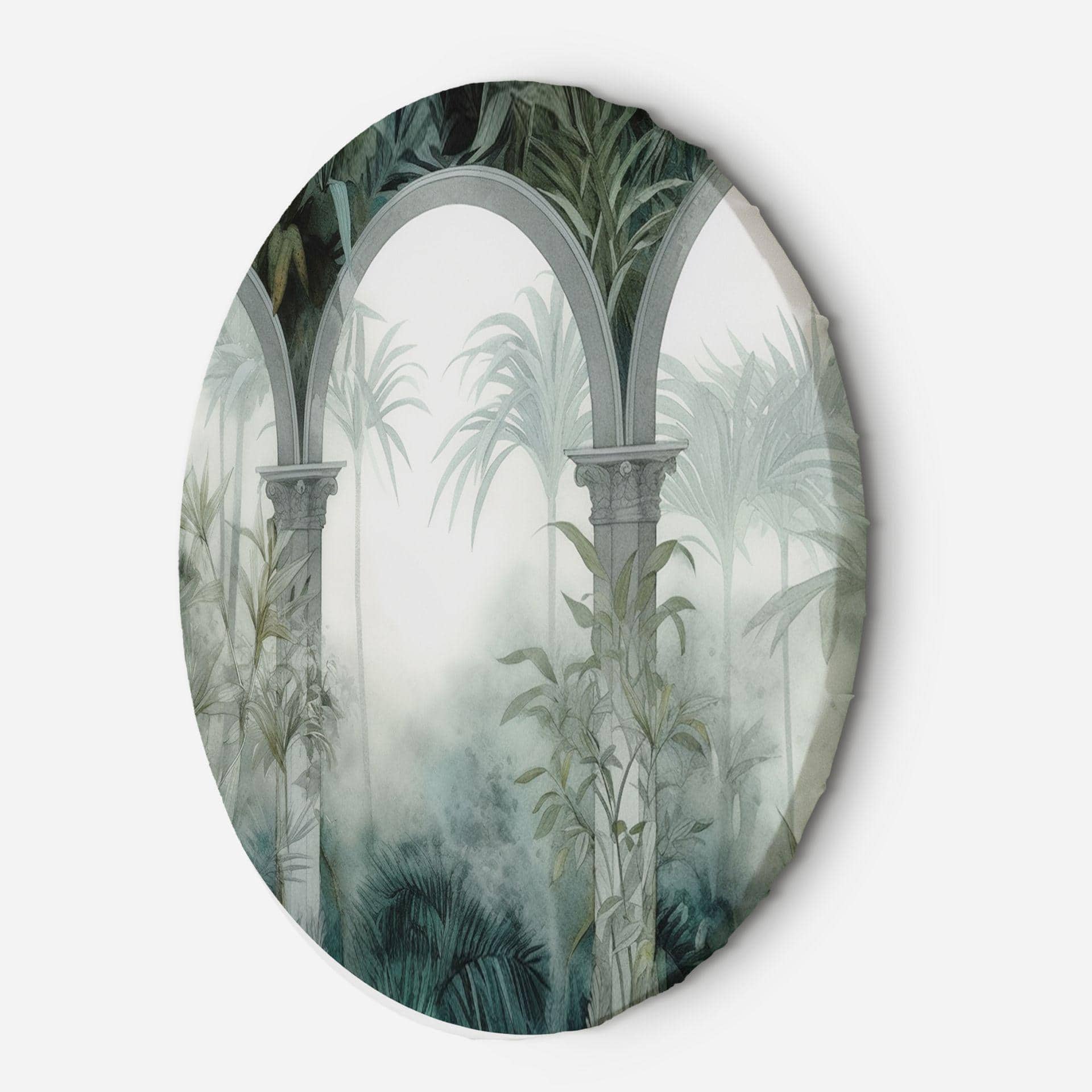 Rundt lærredsbillede Jungle Tropical Arches