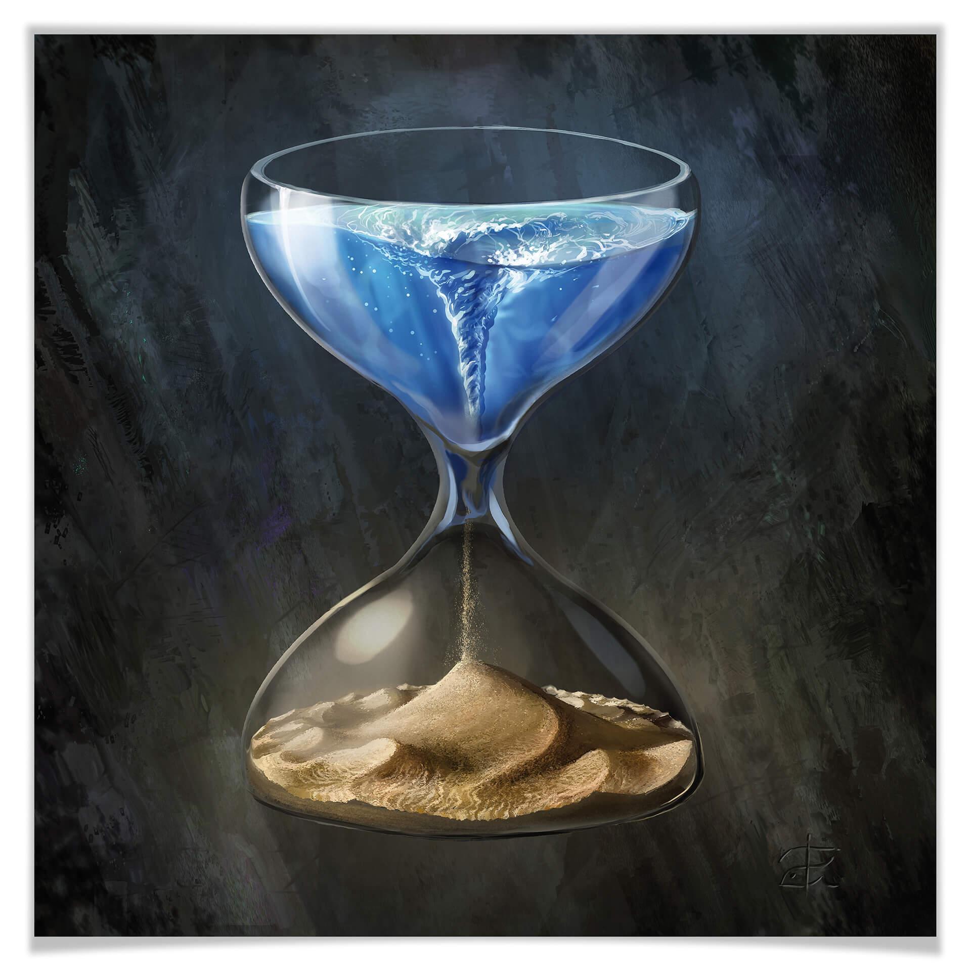 Póster aerroscape - Se acaba el tiempo - Cuadrado