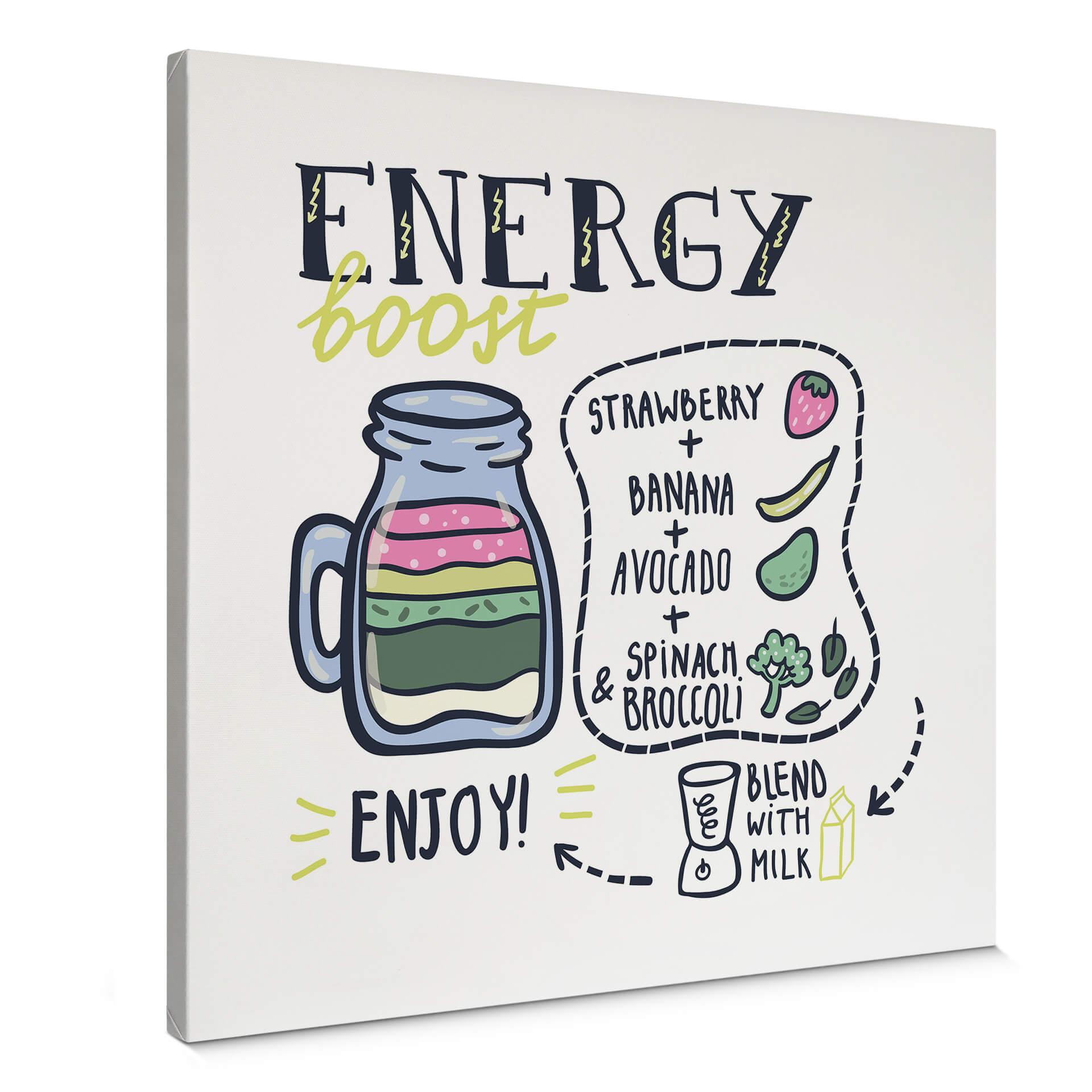 Lienzo Energy Boost - cuadrado
