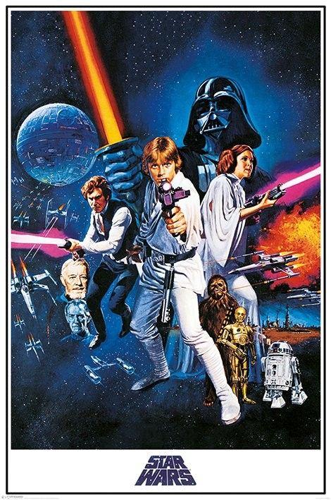 Poster, film poster Star Wars A New Hope - One Sheet 61x91,5 cm