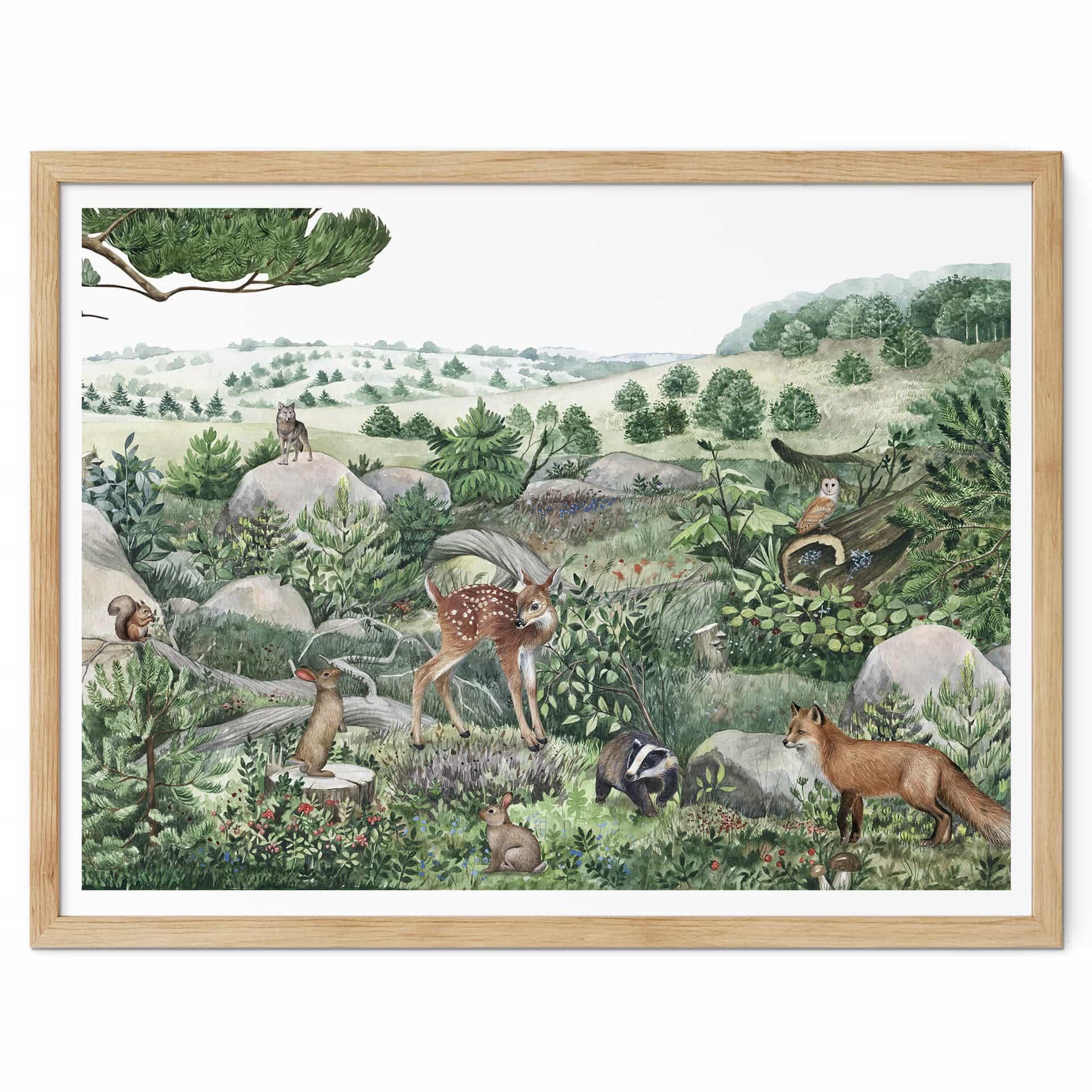 Póster Kikki Belle - Paseo por el bosque