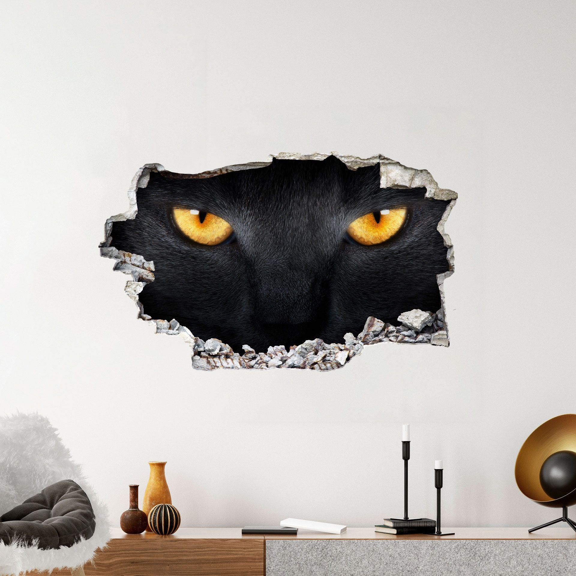 3D Wallsticker kattens øjne