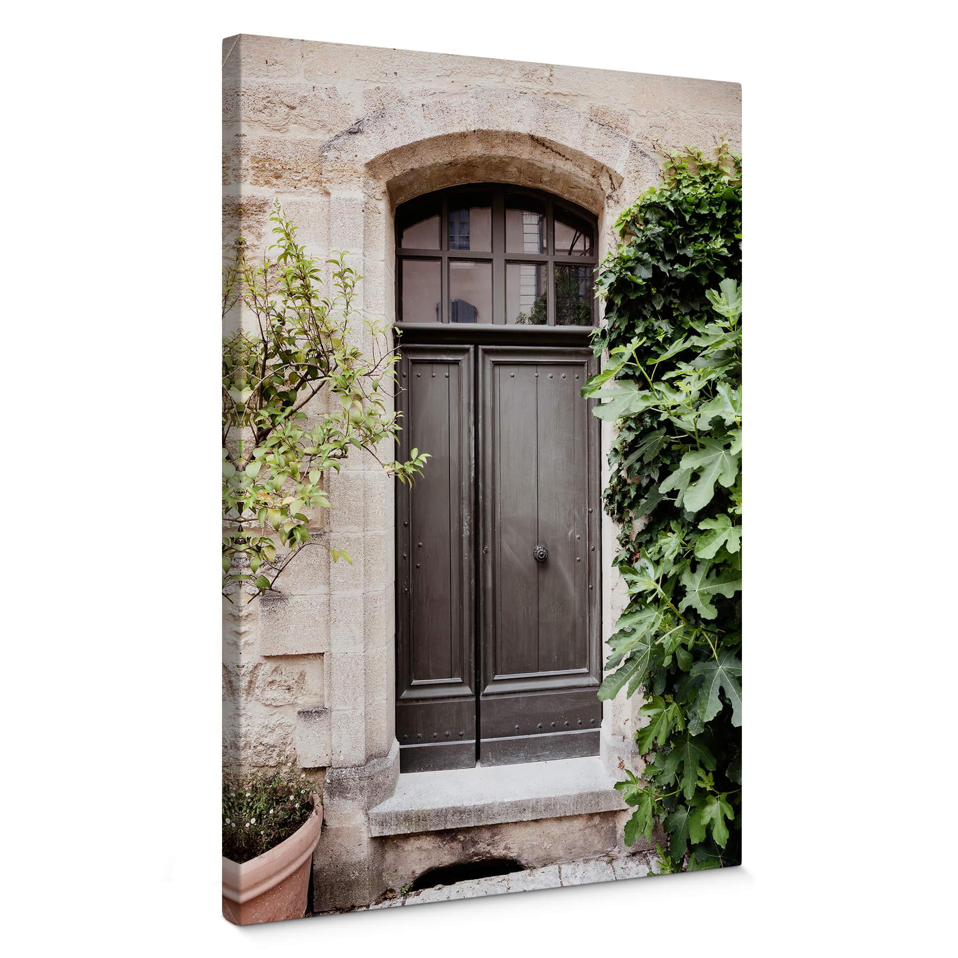 Lienzo Hugonnard - Puerta de madera antigua