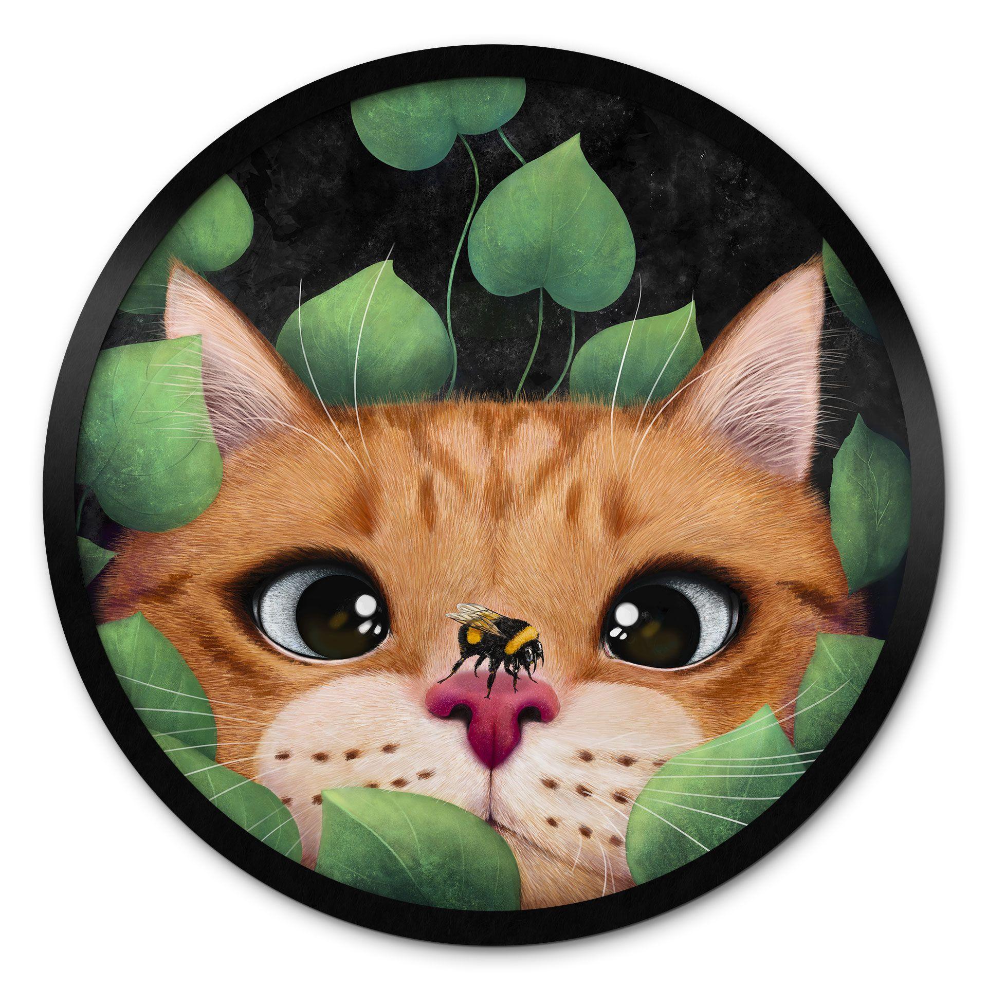 Póster Lindo gato en el monte - Korenkova - Redondo