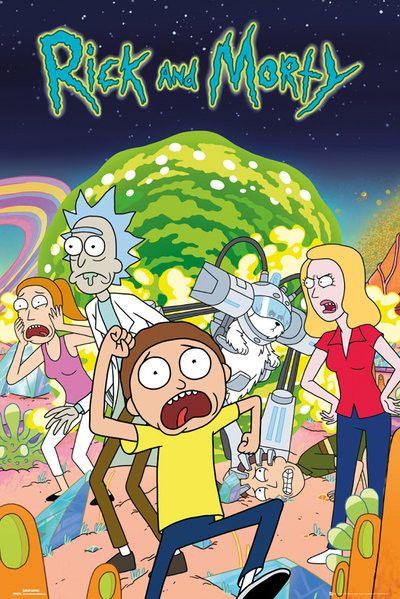 Poster, film poster Rick and Morty - Group 61x91,5 cm