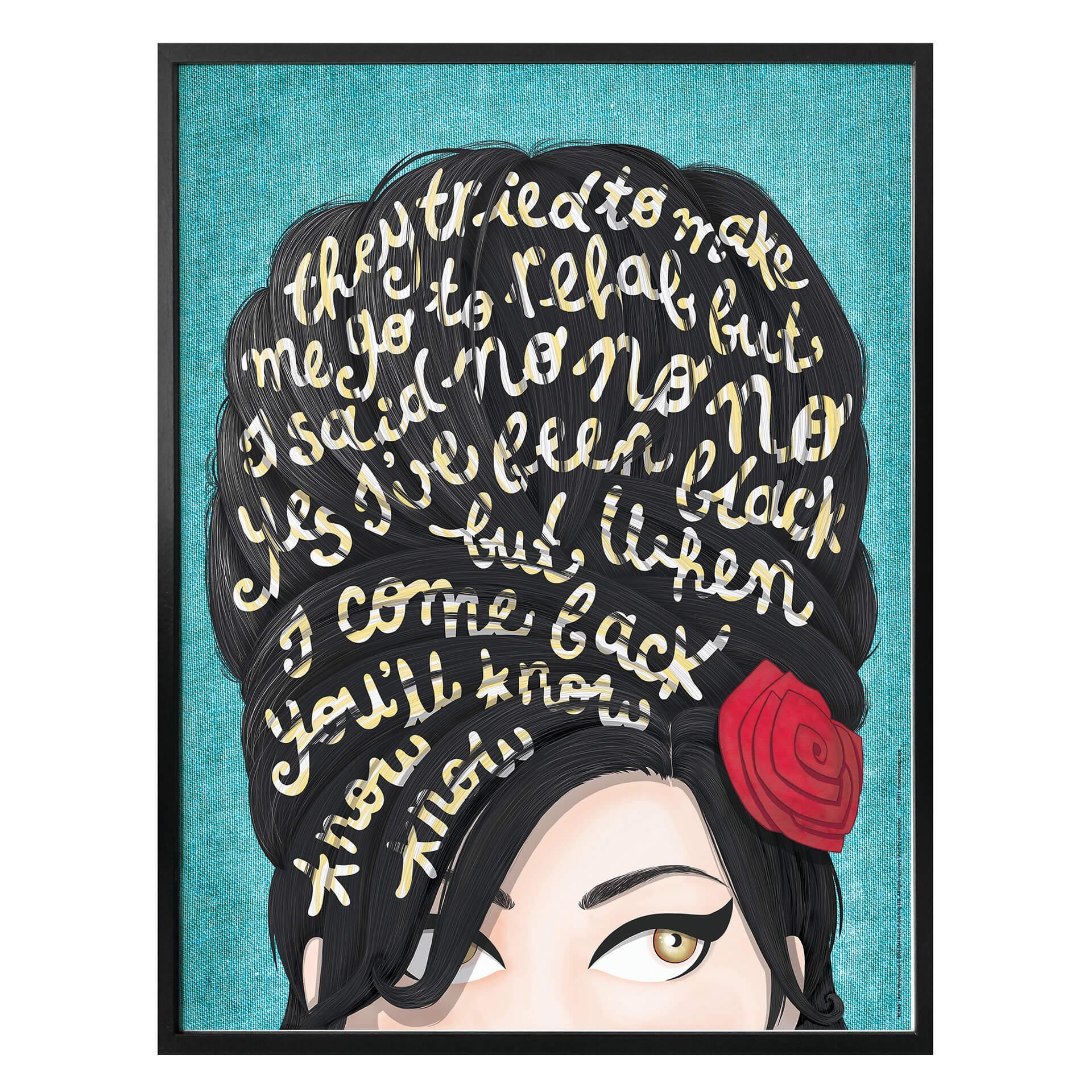 Póster Tohmé - Amy Winehouse: Rehab