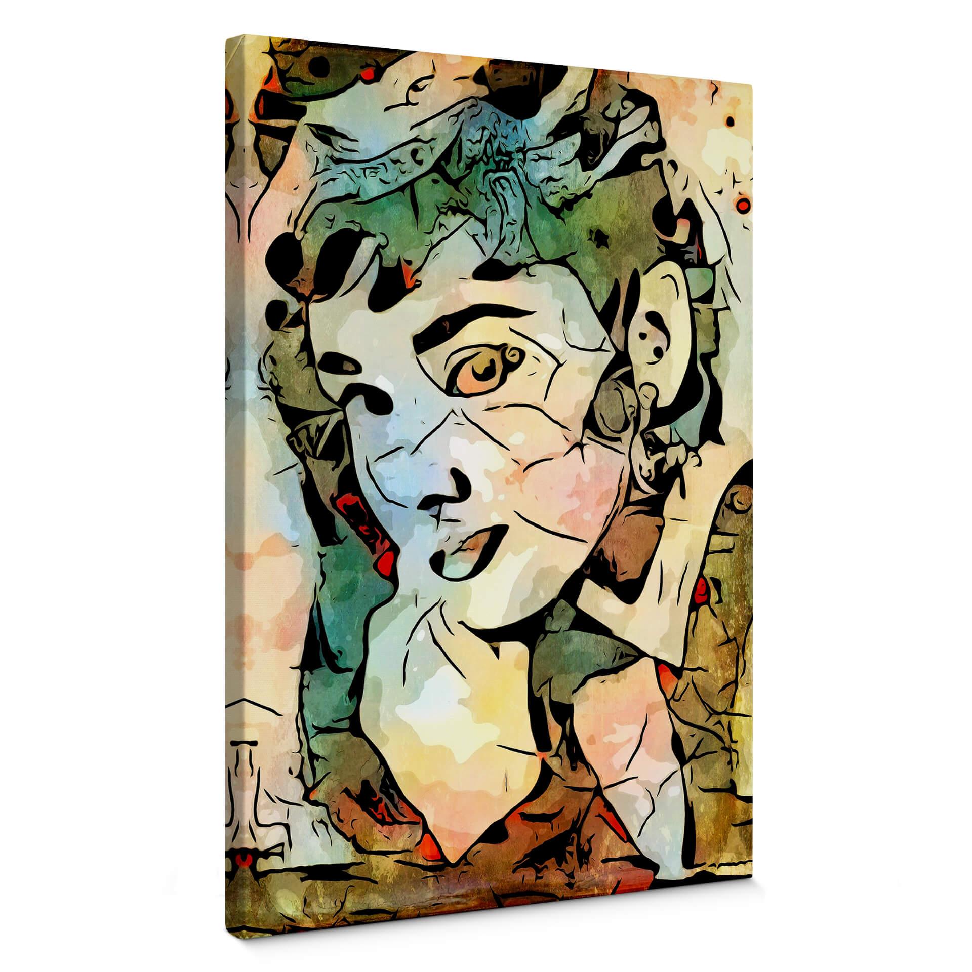 Lienzo Zamart - Homenaje a Miró - Audrey Hepburn