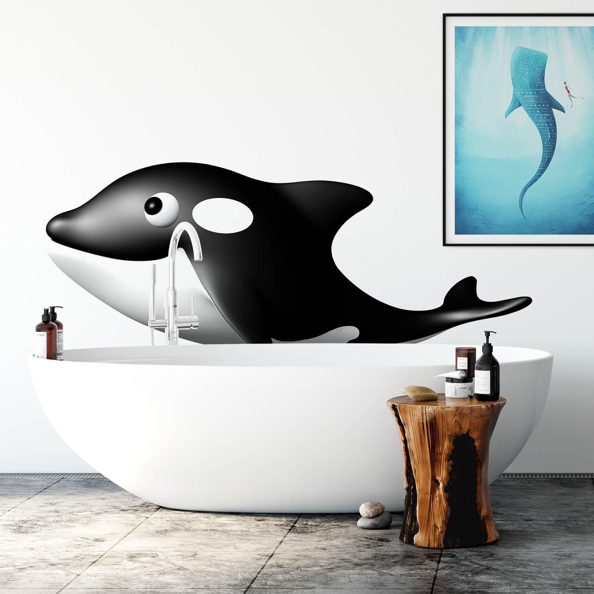 Wallsticker - Agullo - Hvalen Orka