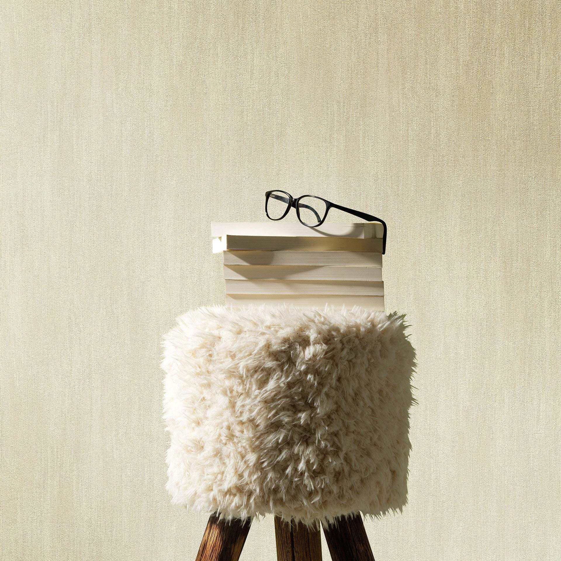 Papel pintado no tejido, papel pintado liso Cameo beige
