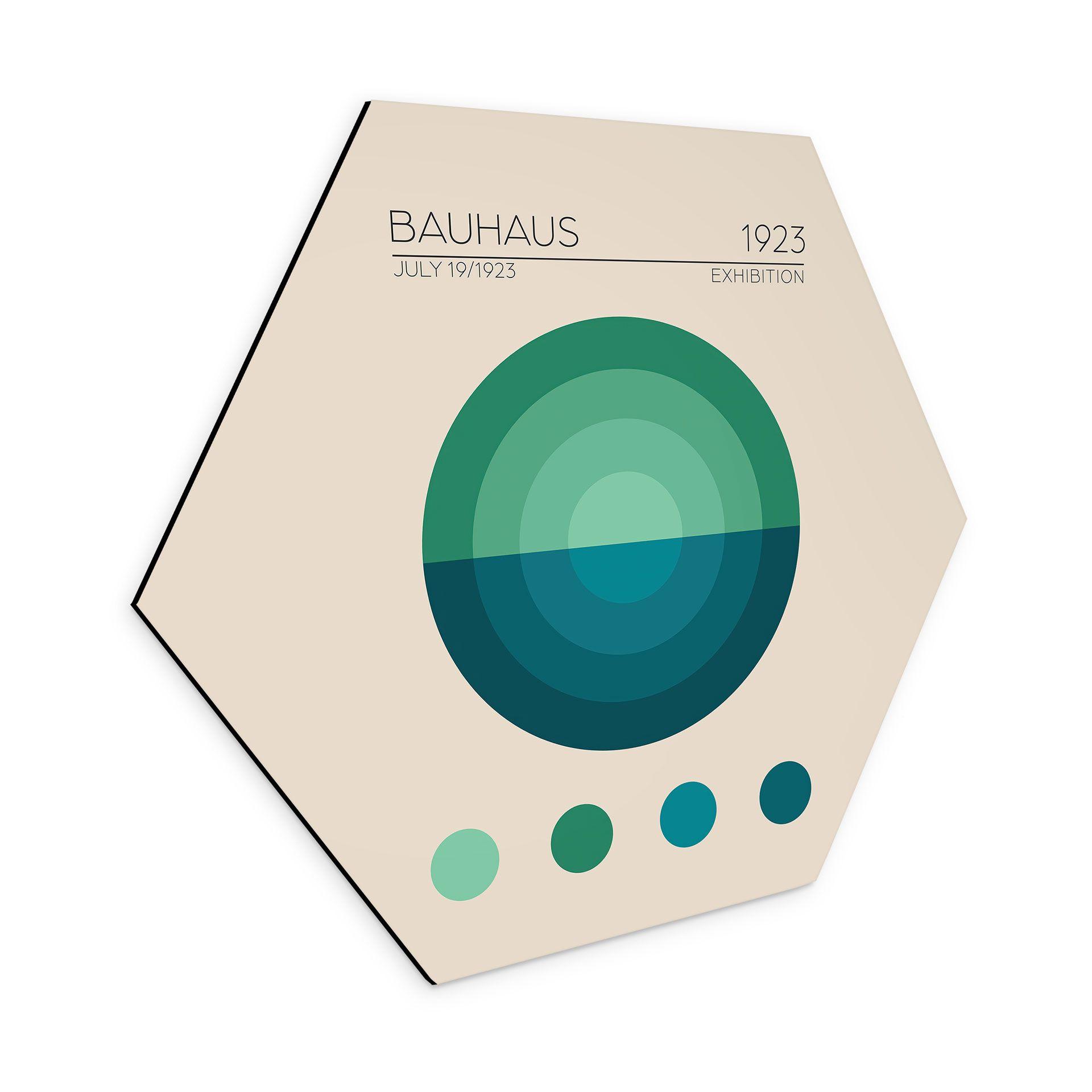 Hexagon Dibond Bauhaus Mavi Daire - Tunaboylu