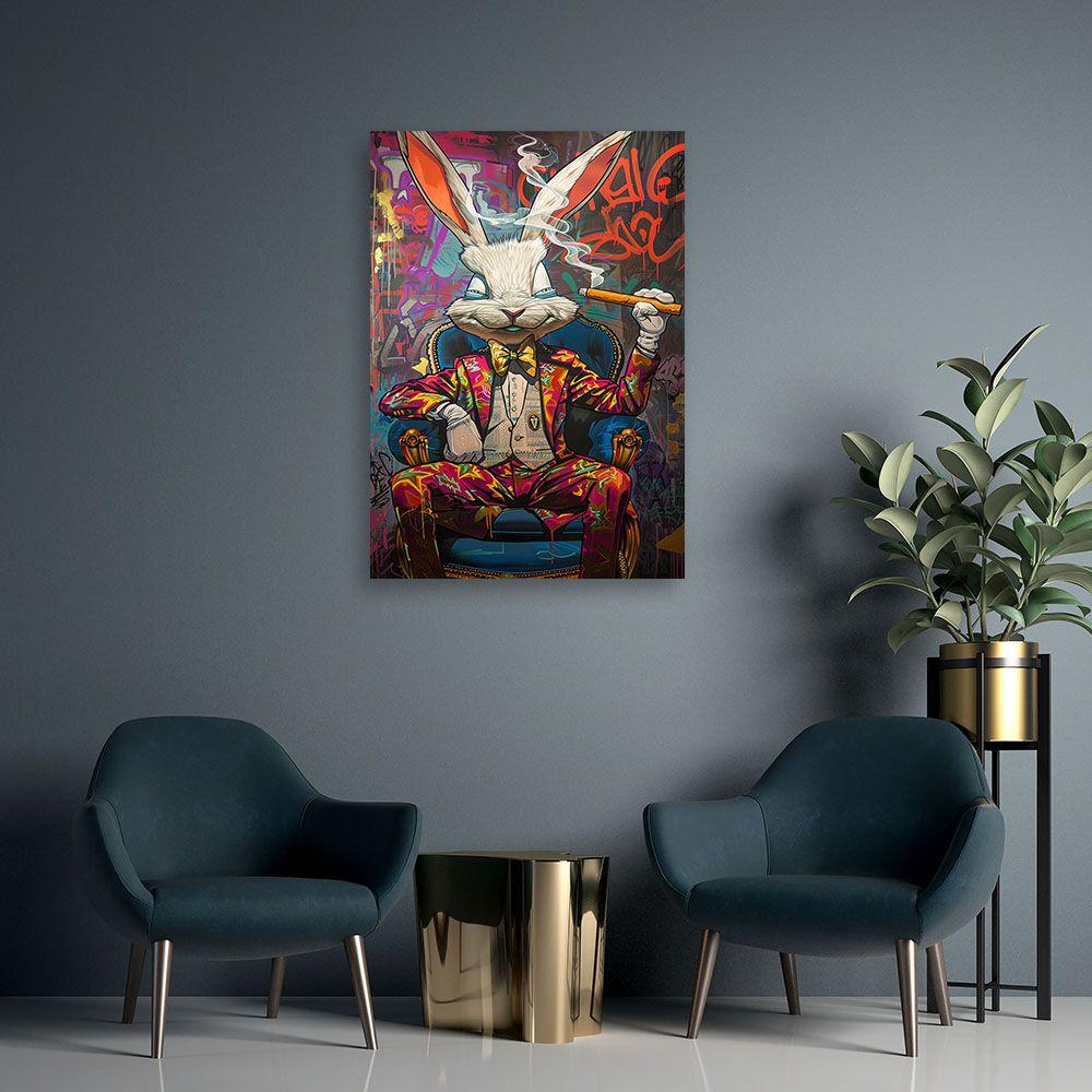 Canvasbillede, kaninchef AI