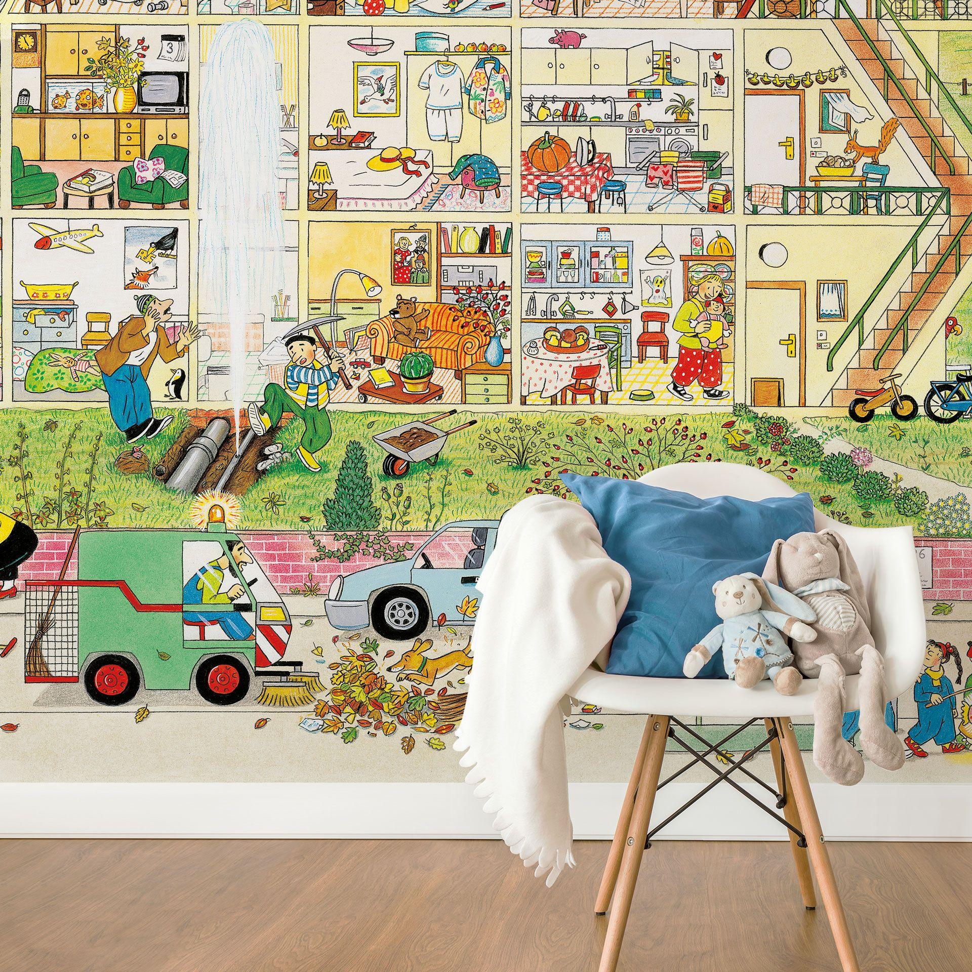 Fototapet - Wimmel - Hus i efteråret