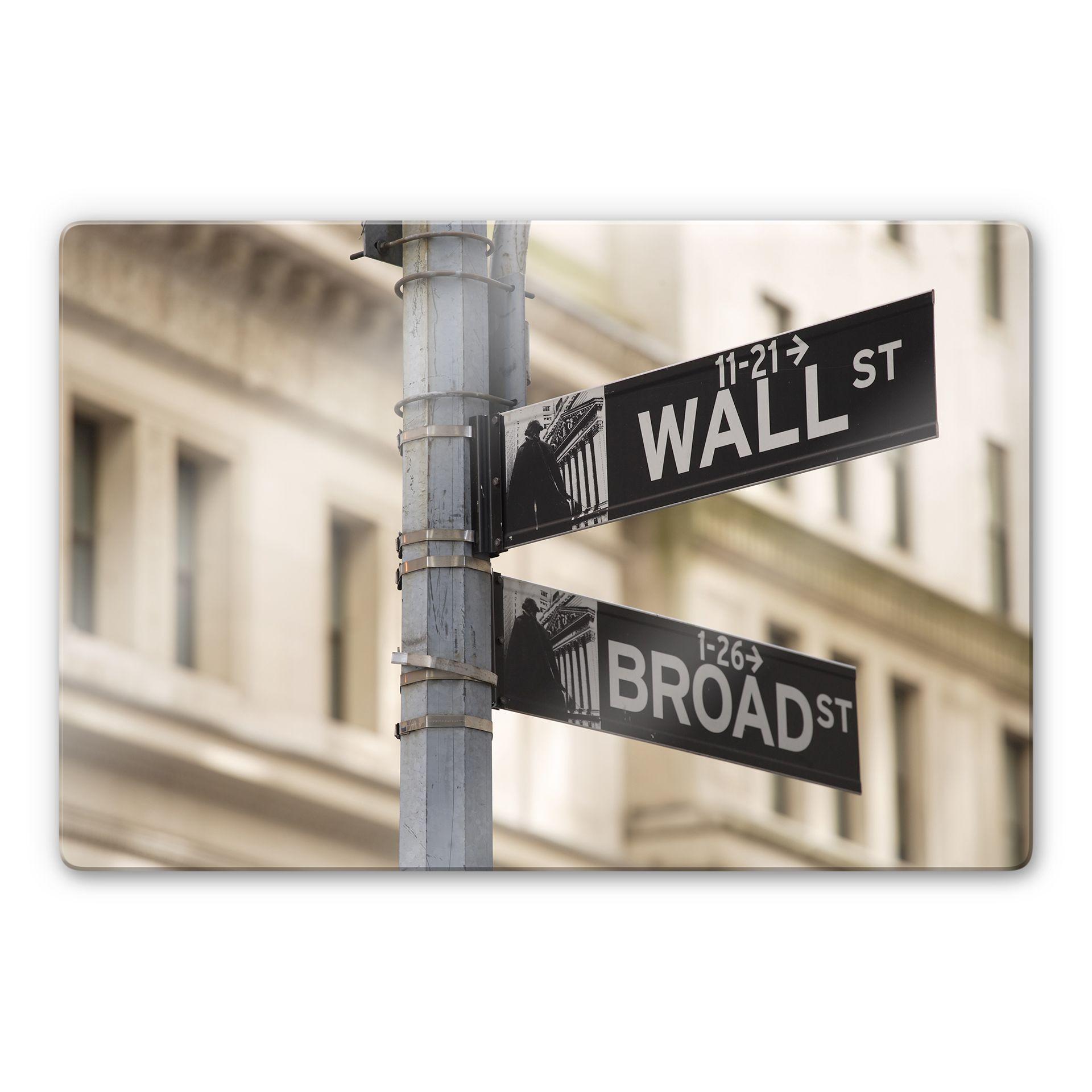 Tableau en verre - Wallstreet