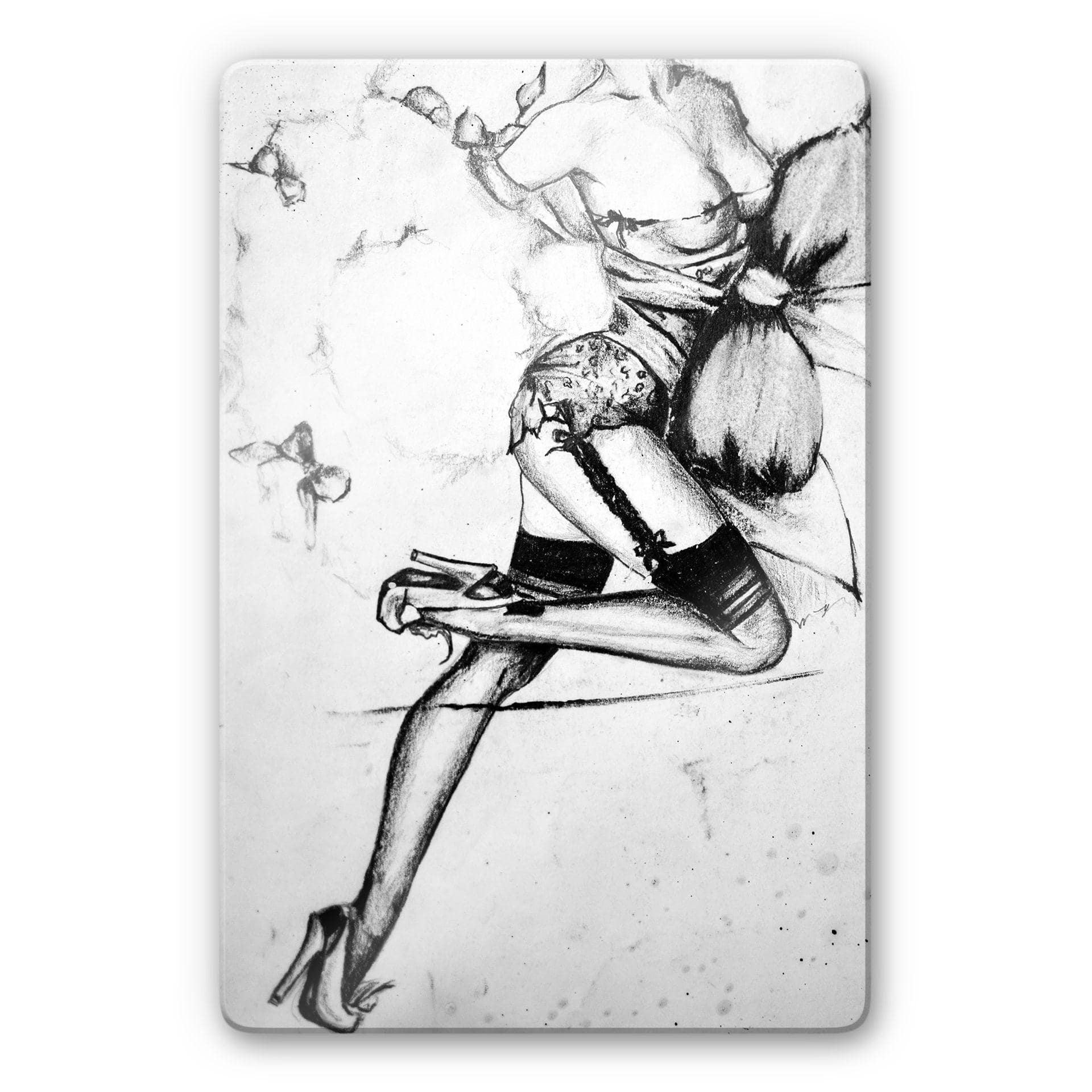 Stampa su vetro Pin-up seducente